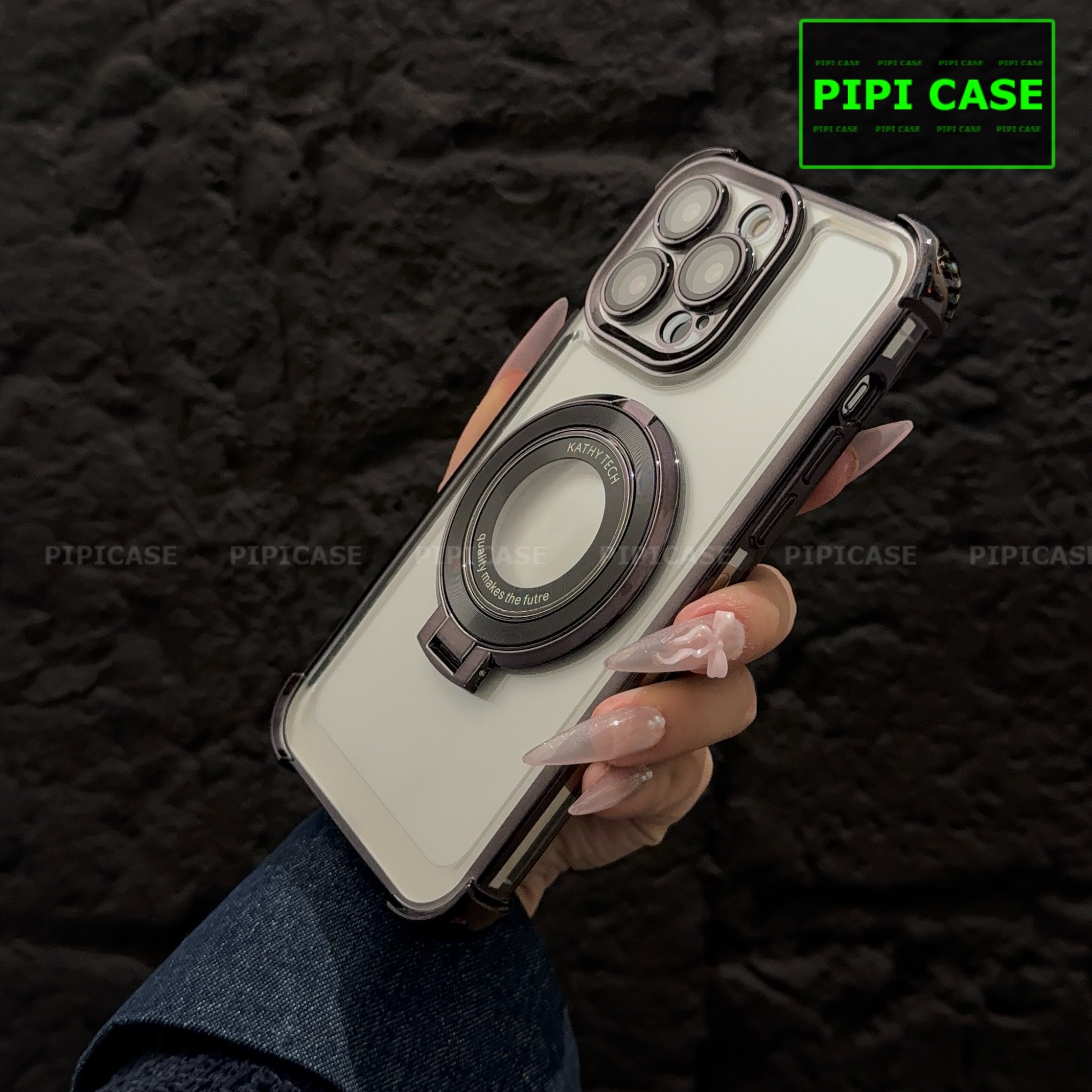 Ốp Lưng iPhone 15 Pro - Ven - Đen_thumbnail_15