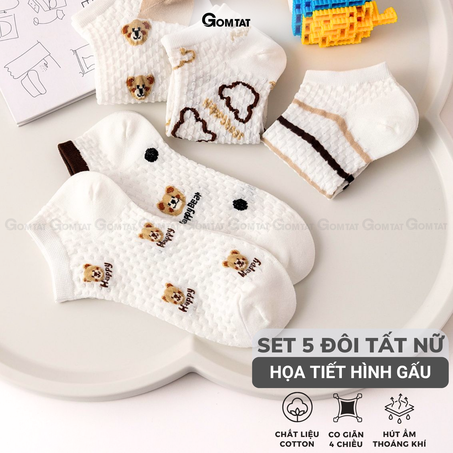 Set 5 đôi tất vớ nữ cổ ngắn UYE-CBCN_thumbnail_70