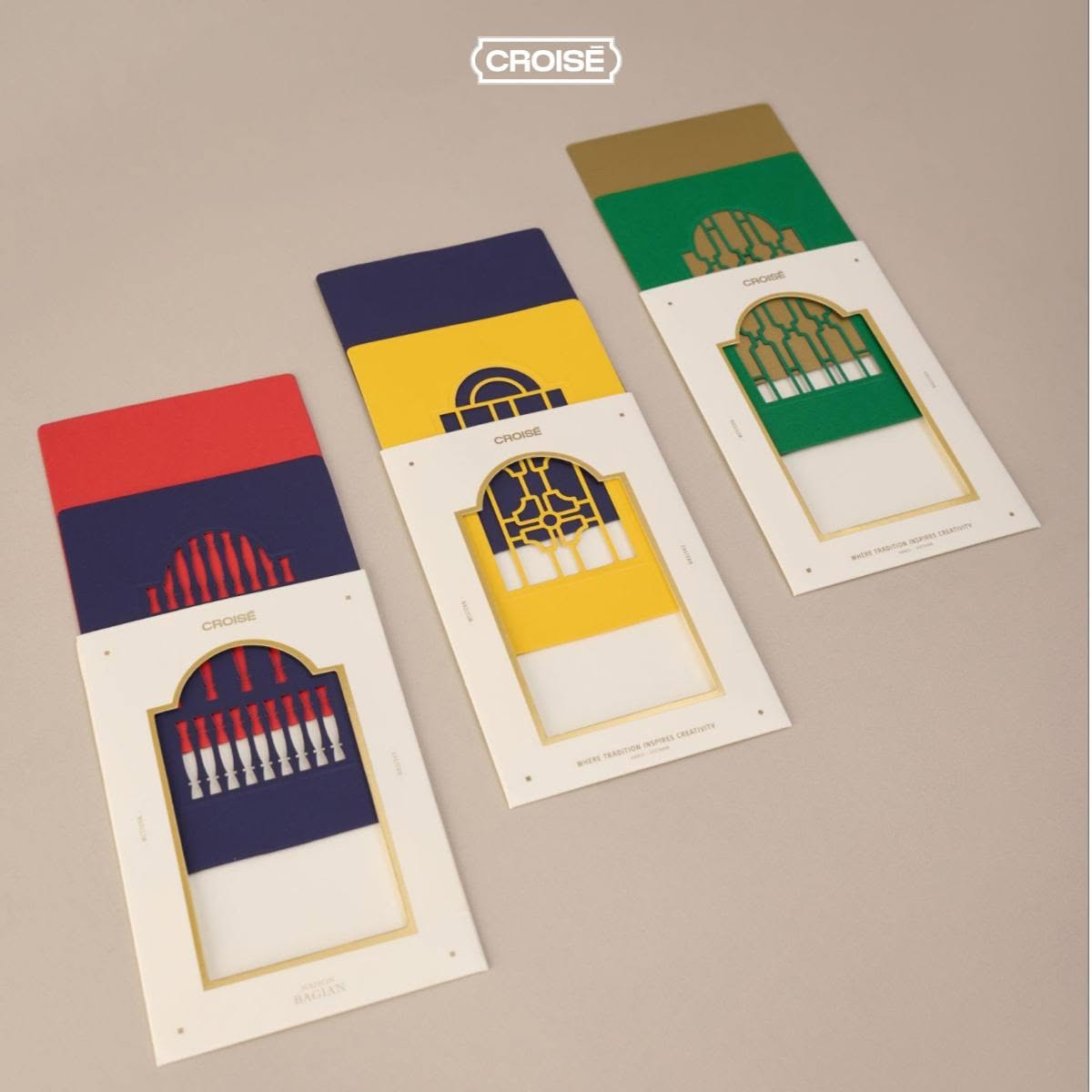 Postcard CROISÉ hoạ tiết cửa vòm Đông Dương – Maison Bagian – bìa cắt nổi 3D nghệ thuật, trang trí & quà tặng_thumbnail_3