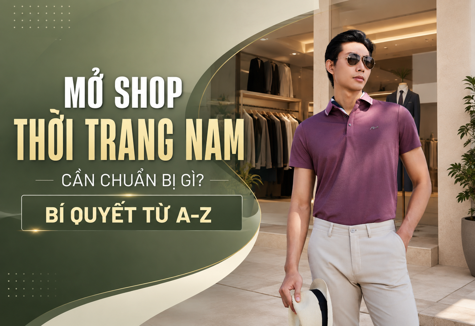 Mở shop thời trang nam cần chuẩn bị gì? Bí quyết từ A-Z