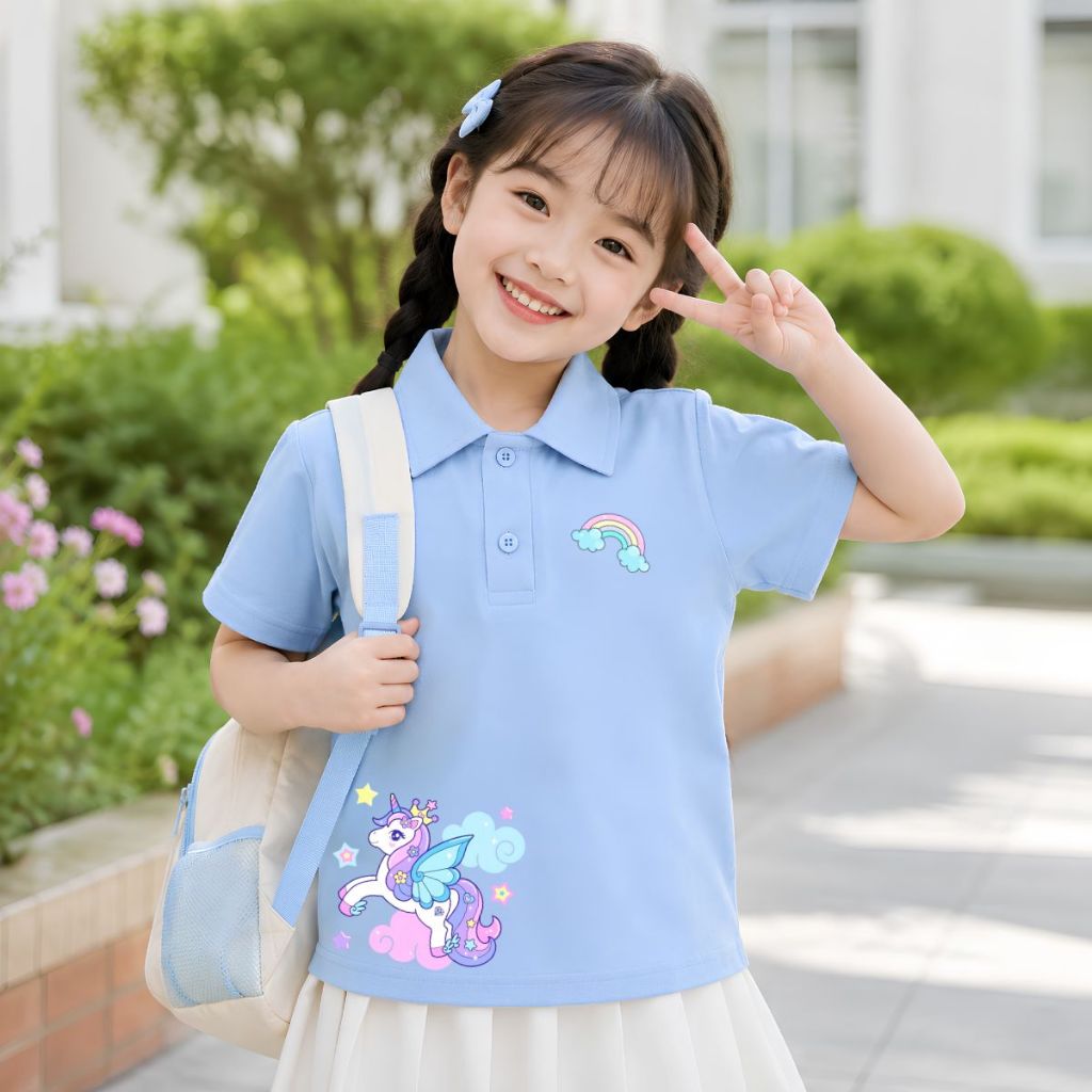 Áo polo bé gái hình Ngựa Pony - Loza PL007_thumbnail_4