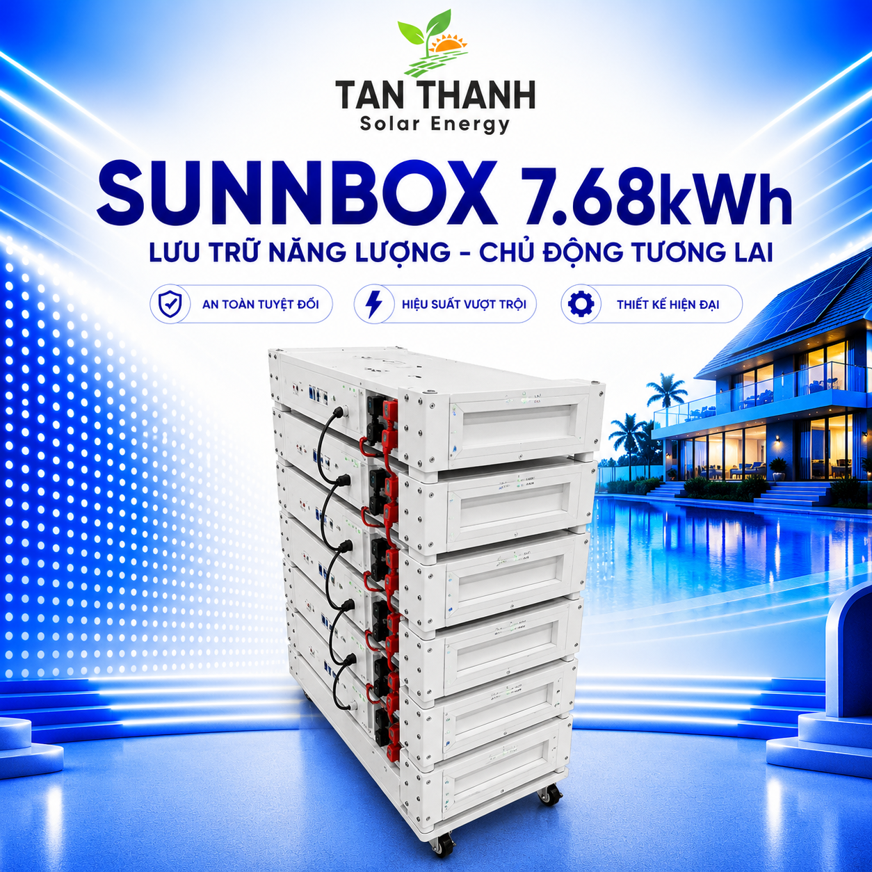Pin Lưu Trữ Sunbox 7.68kWh