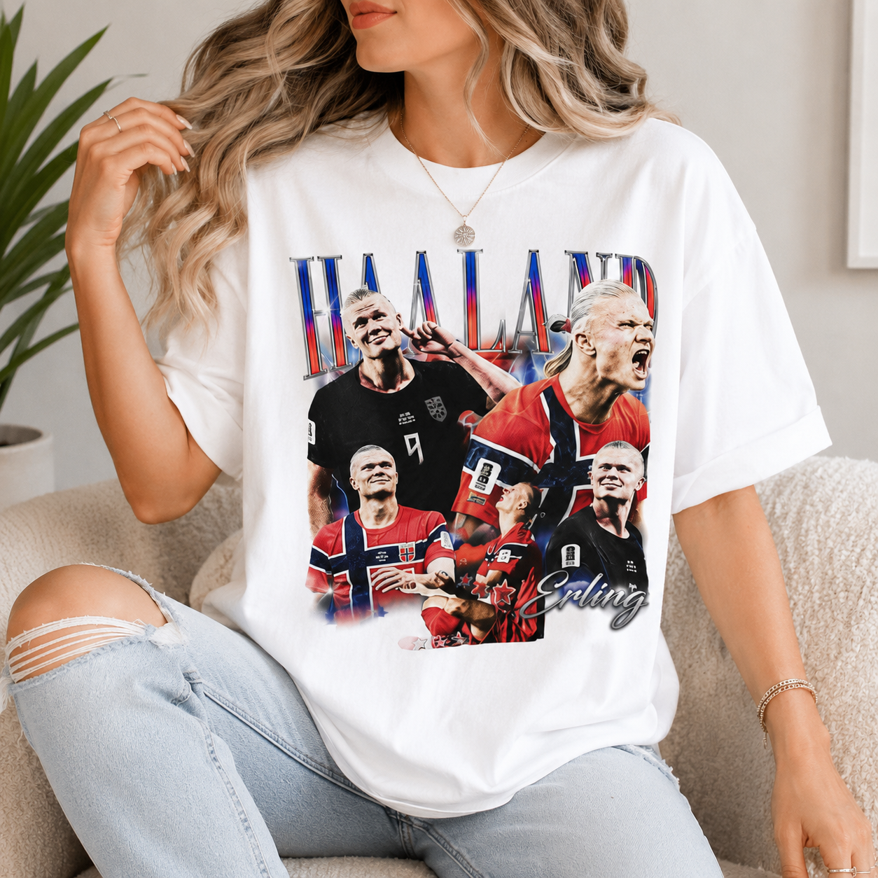 Haaland Norway Comfort Colors Shirt, Funny Haaland Meme Tee, Norway Soccer Graphic T-Shirt, Unisex Football Fan Gift