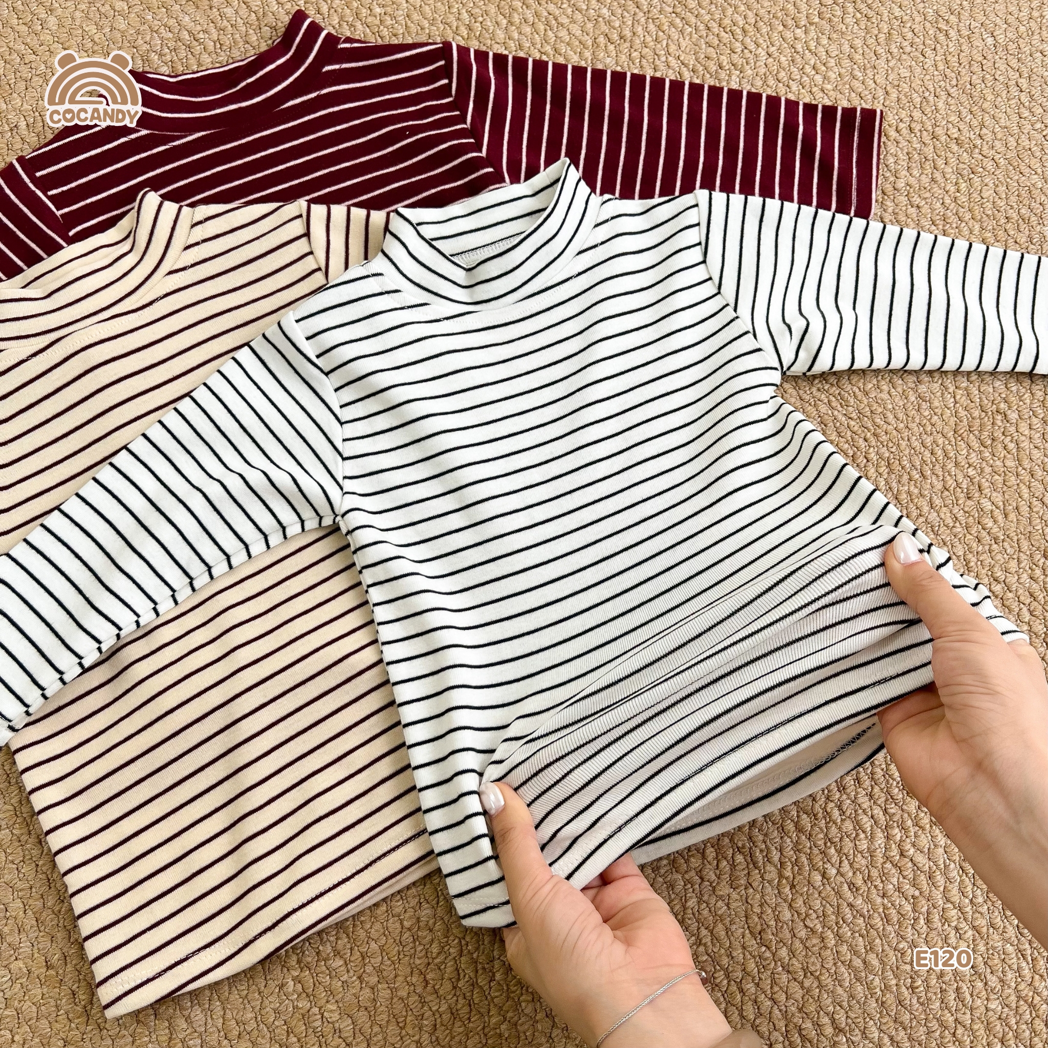 Áo giữ nhiệt kẻ ĐỎ BE cổ 2p_thumbnail_5