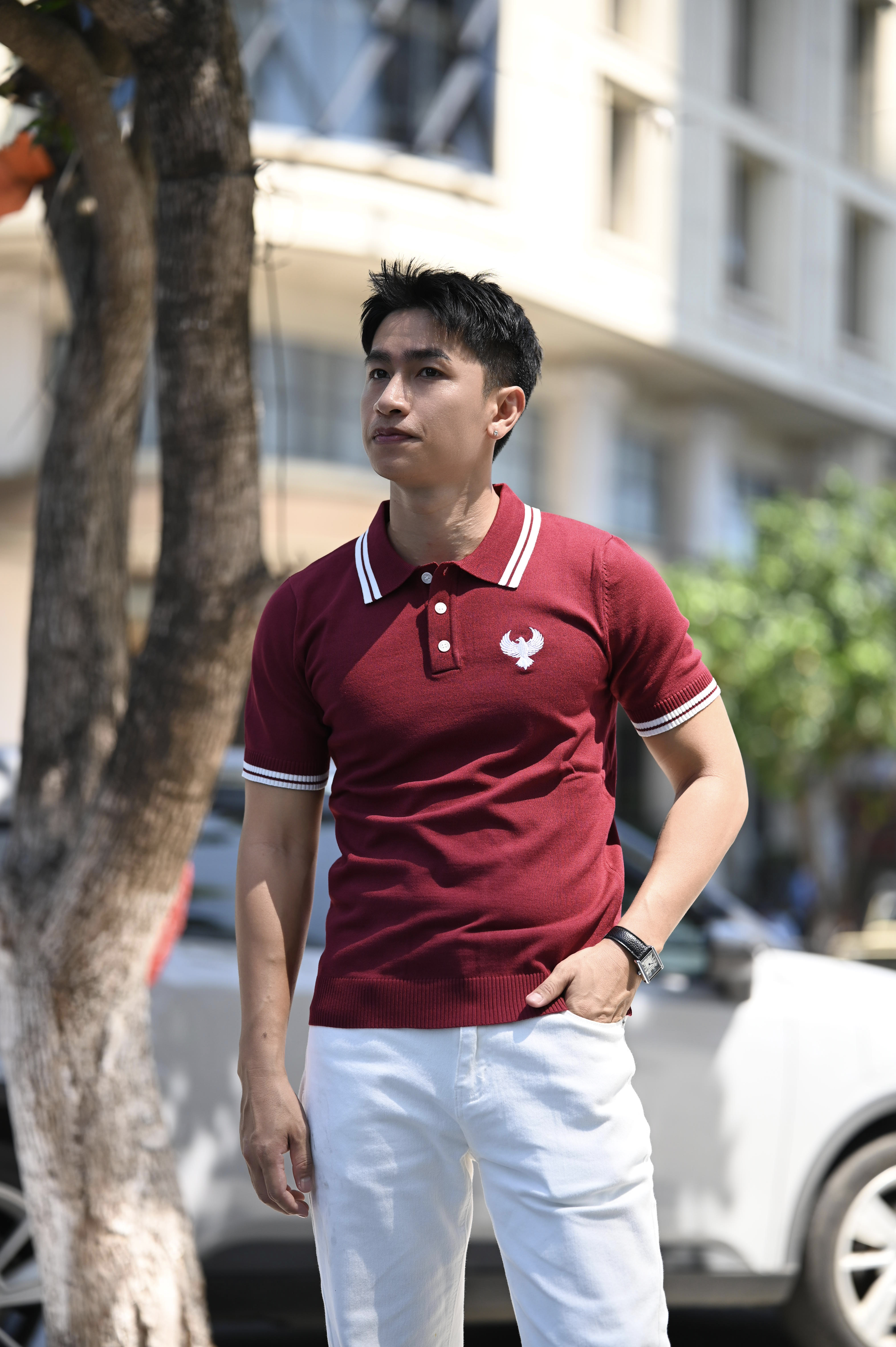 PB5 - Áo Polo Nam Mùa Hè Cổ Ve Lật Tay Ngắn Thêu Họa Tiết Thời Trang_thumbnail_5