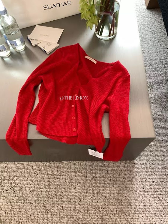 Lucas - Áo khoác len cardigan basic vải xước cài 5 cúc