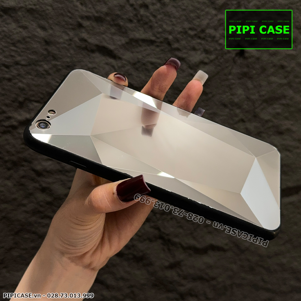 Ốp Lưng iPhone 6 Plus / 6S Plus - Kim Cương 6D - Bạc_thumbnail_3