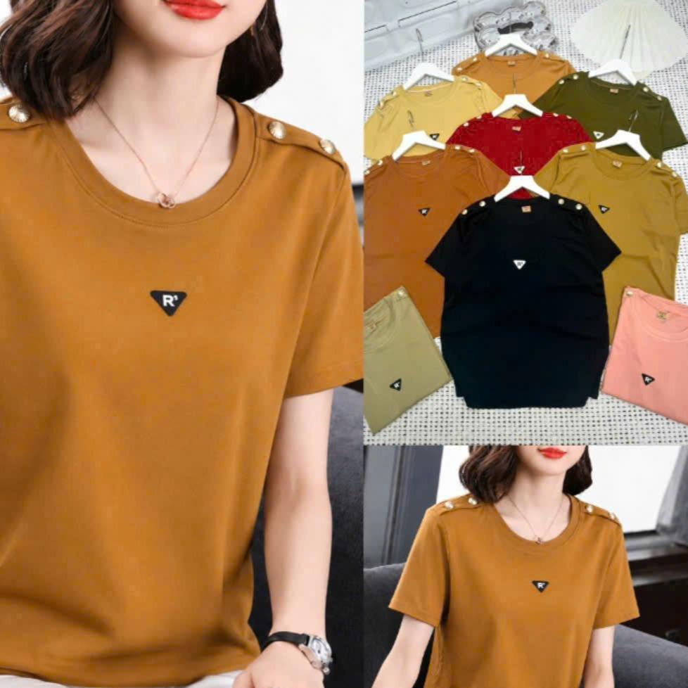 Áo Thun lẻ 353 Cổ Tròn Sọc mới mimi Free Size 45-75kg Co Giãn 4 Chiều Tôn Dáng Mềm Mịn Thoáng Mát Dễ Phối Phong Cách Borip Quảng Châu Chất Liệu Cao Cấp_thumbnail_2
