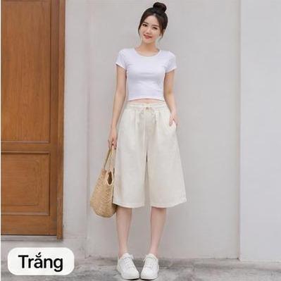 Quần Kaki ngố mã 76  lưng thun Thiết Kế Thời Trang Free size 45-75kg Phong Cách Hiện Đại Thoải Mái Chiều Dài 9 Tấc_thumbnail_4