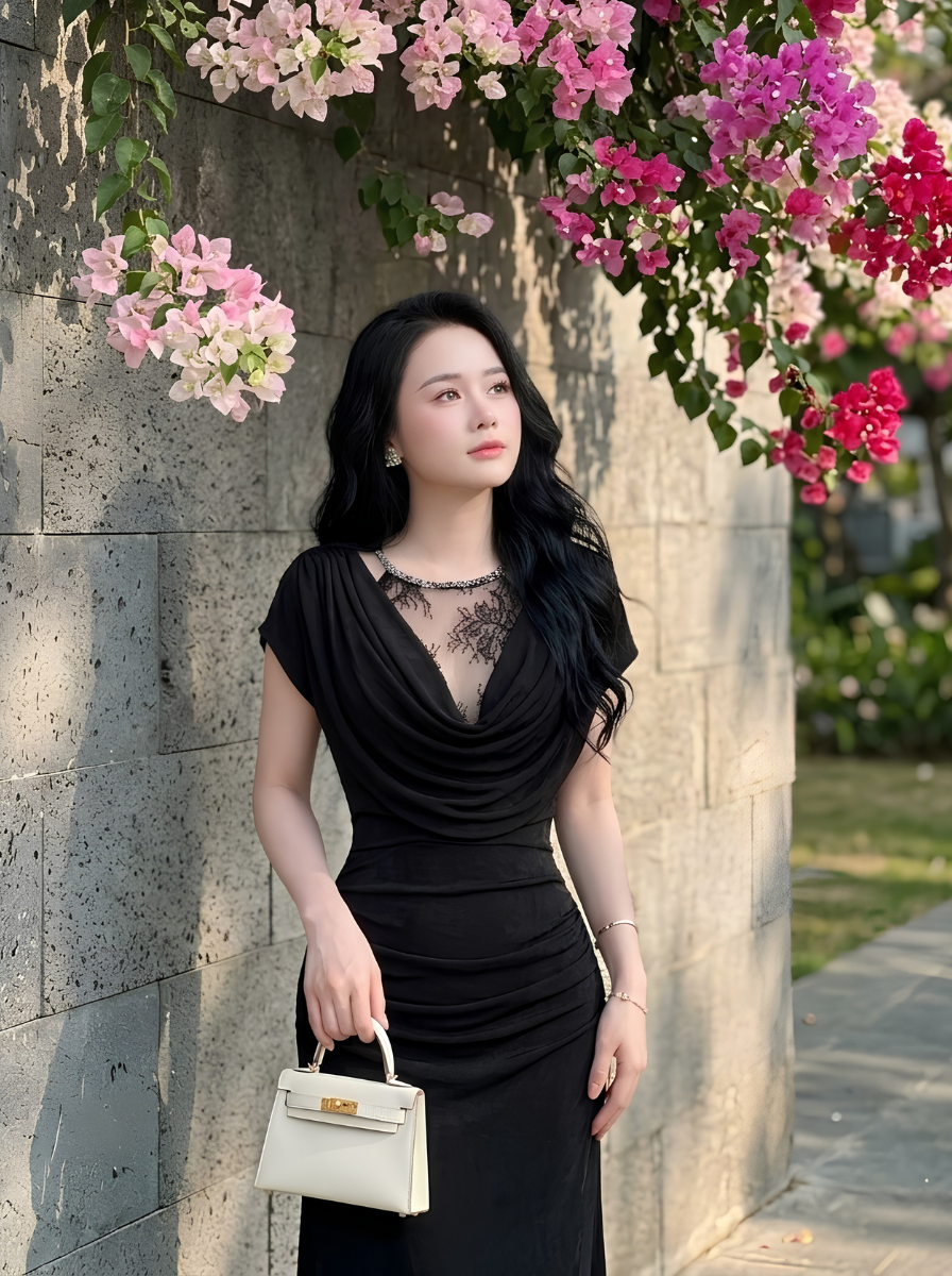G62 - Đầm Cổ Yếm Nhũ Ánh Kim Cao Cấp_thumbnail_3