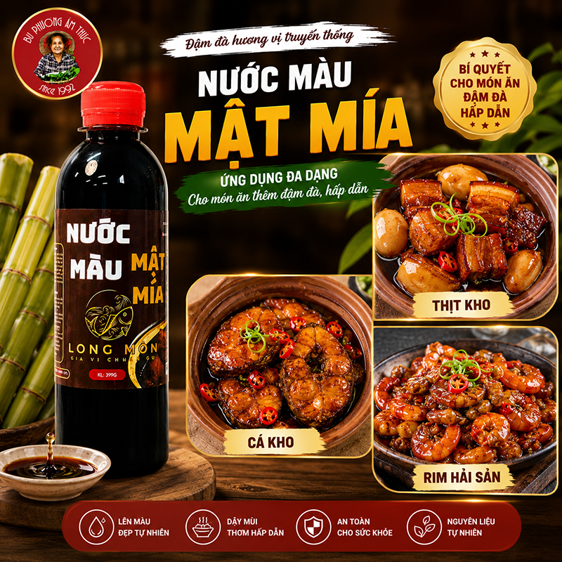 Combo 2 Chai Nước Màu Mật Mía Bu Phương 399G – Nước Hàng Kho Cá, Thịt - BP14-2_thumbnail_7