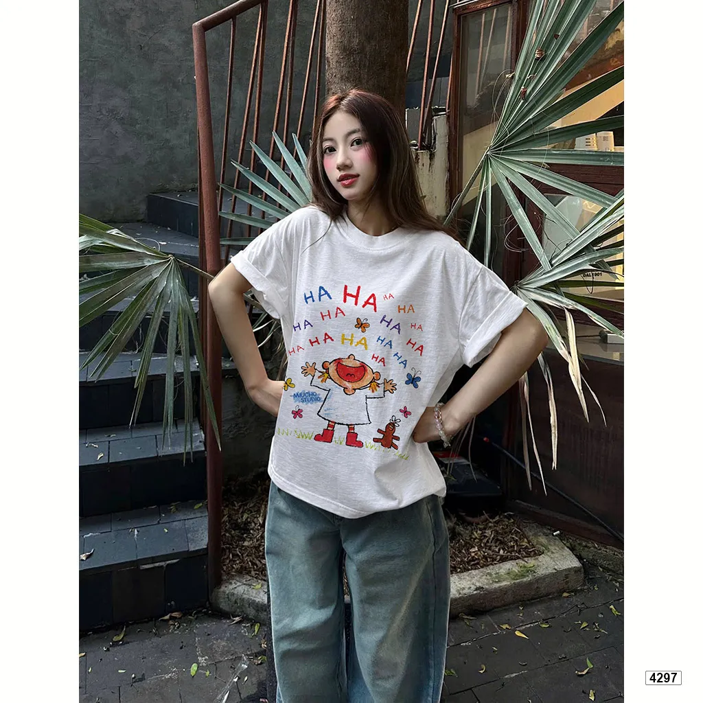 Áo thun boxy unisex chất vải xước Miucho 4297_thumbnail_3