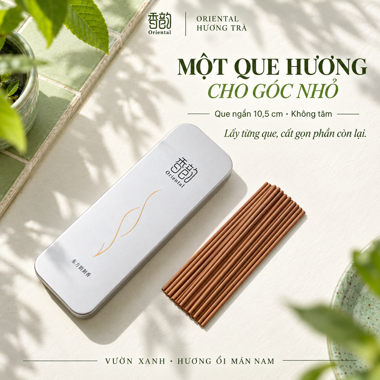 Vườn Xanh - Nhang thơm không tăm Oriental hương Ổi Mân Nam, 30 que, tặng đế cắm_thumbnail_3