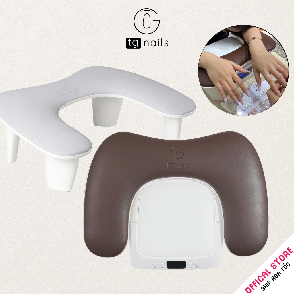 Gối kê tay làm nail, kt(450*300*158)mm(+/-10%), model U1, nhãn hiệu TG NAILS_thumbnail_1