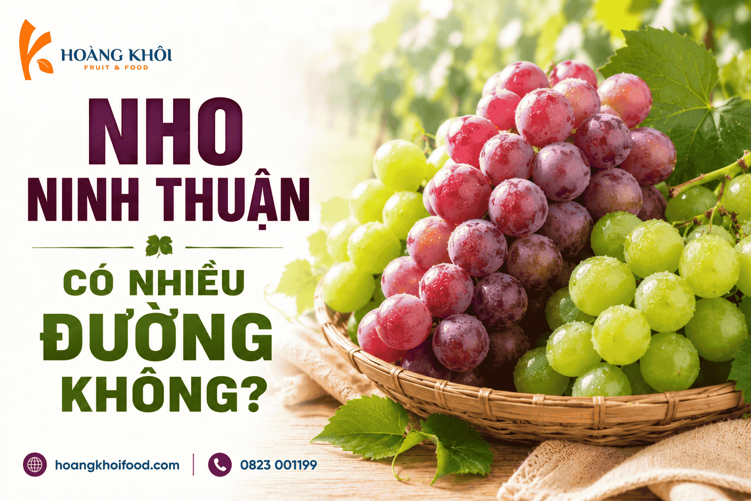 Nho Ninh Thuận có nhiều đường không?