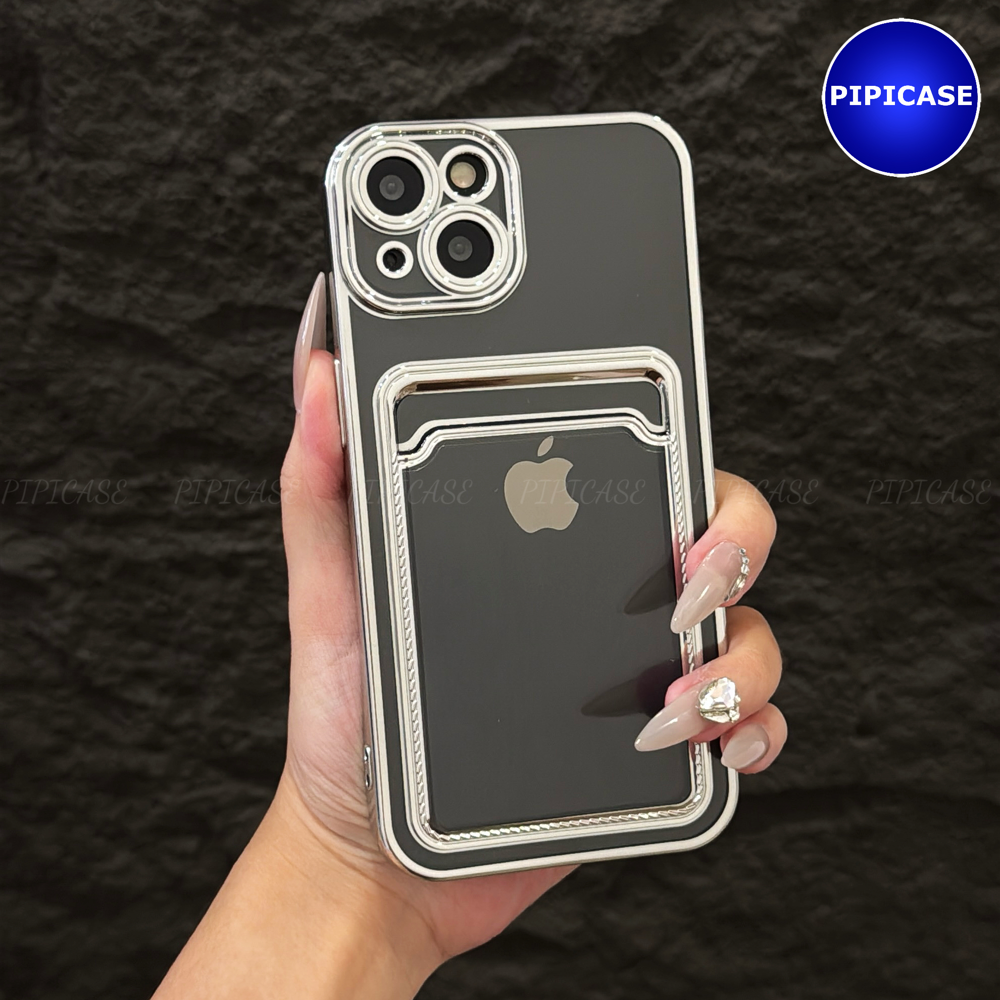 Ốp Lưng iPhone 14 - Ốp Thẻ - Bạc_thumbnail_7
