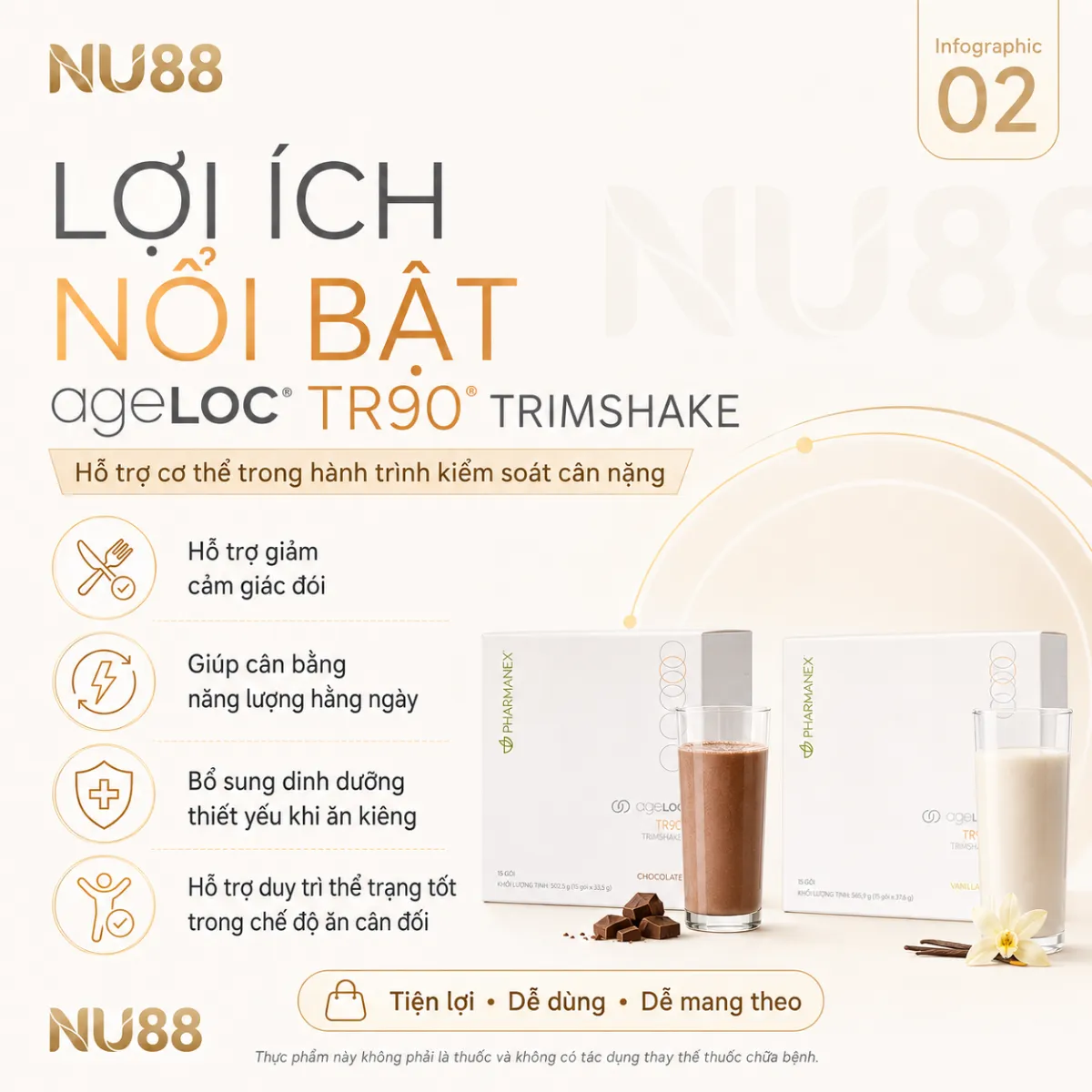 Trimshake hương Sô cô la (15 gói)_thumbnail_7