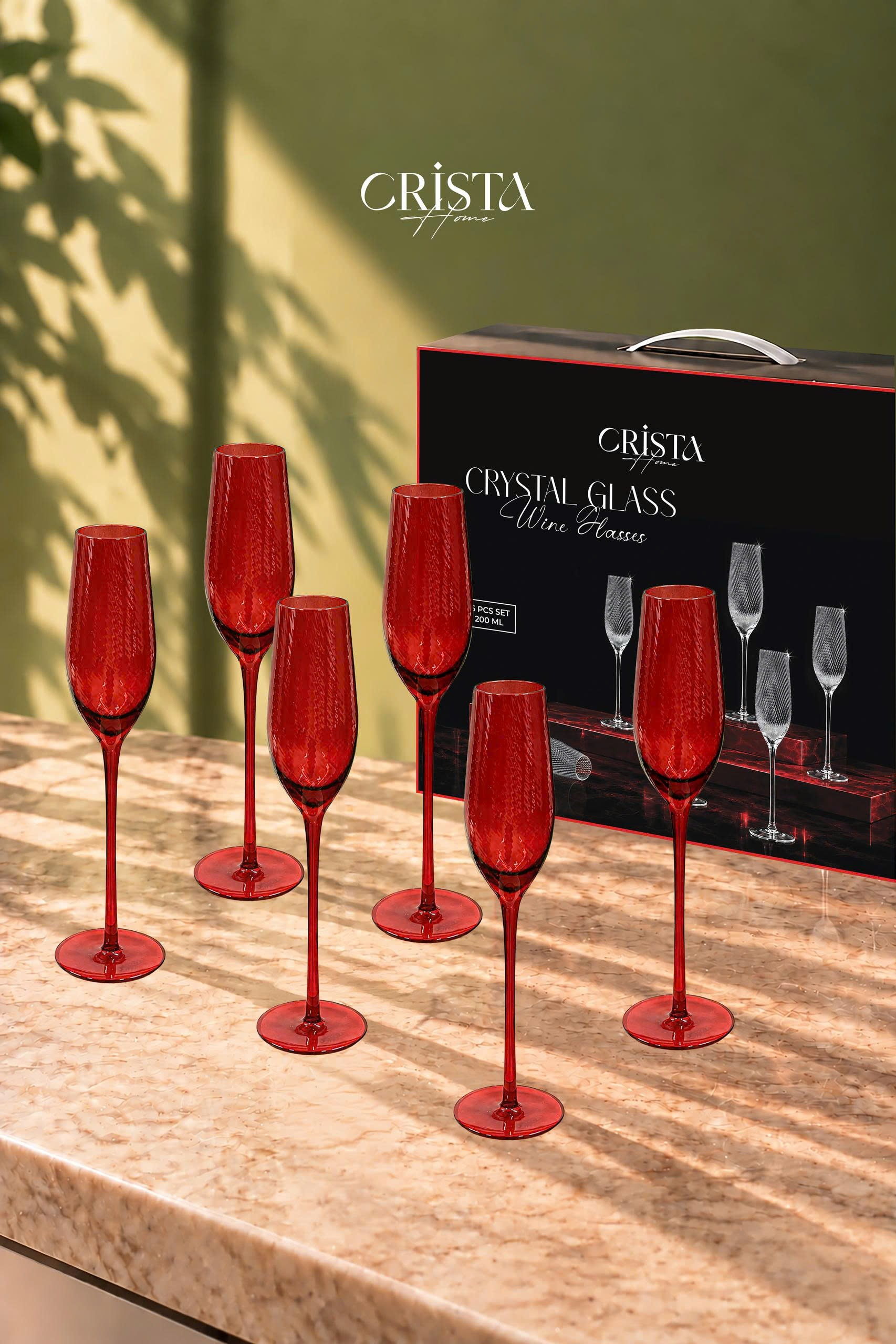 BỘ 6 LY RƯỢU PHA LÊ VÂN SÓNG NGHIÊNG 200ML CRISTA HOME_thumbnail_1