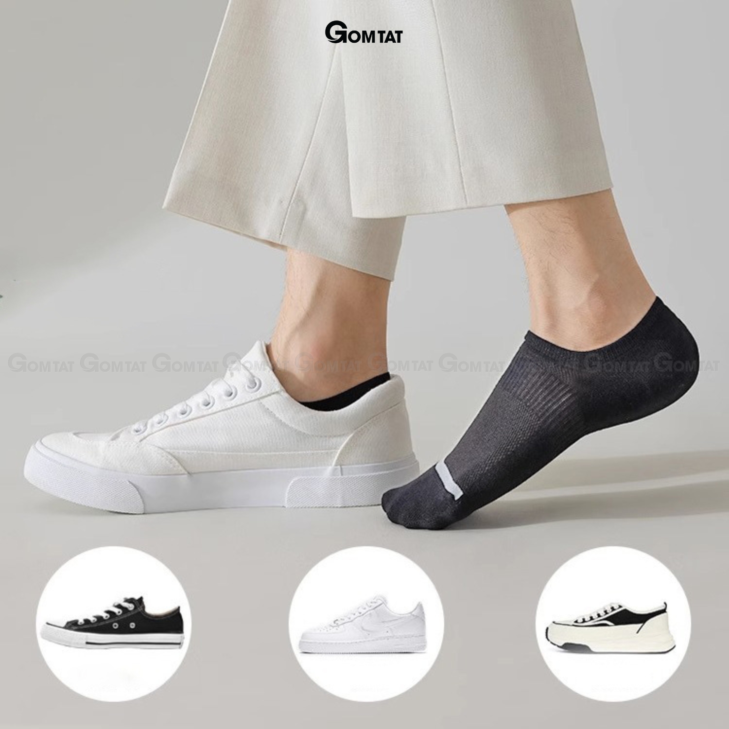Combo 7 đôi tất ngắn nam chống tuột gót GOMTAT, vớ nam đi giày lười cotton mềm mại MIA-A080-CB7_thumbnail_6