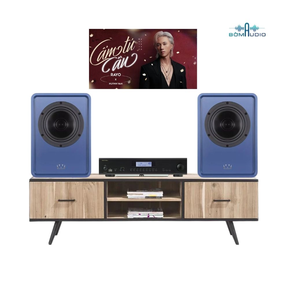 Combo Amply ROTEL A14MKII + Loa Bookshelf WHARFEDALE DENTON 1S - ROW7