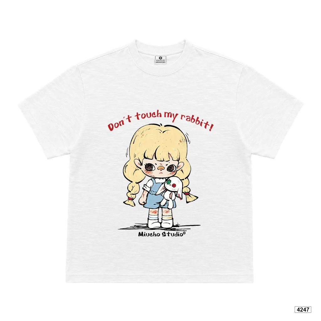 Áo thun boxy chất vải xước thoáng mát Cute Rabbit Miucho 4247_thumbnail_0