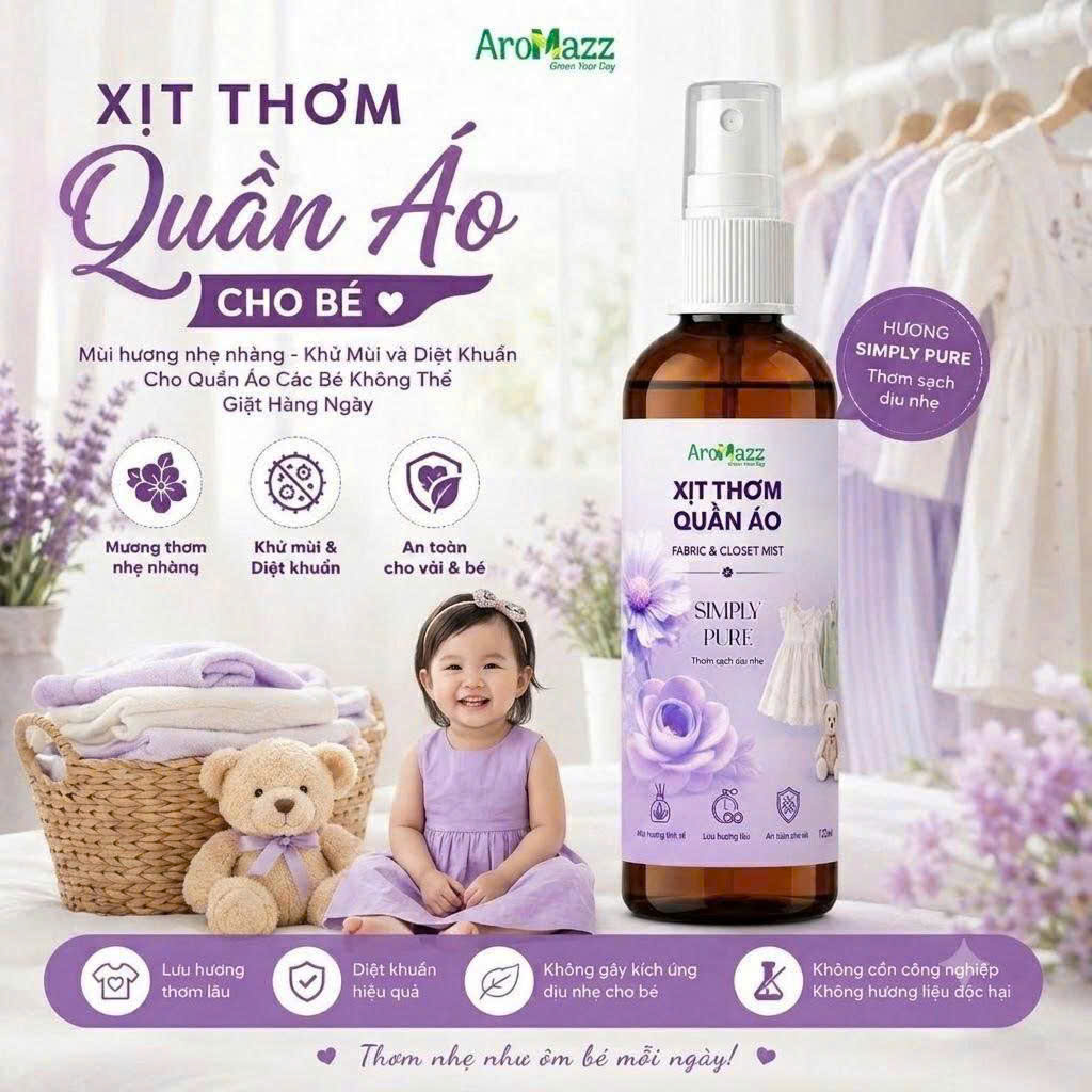 SET 2 Chai Xịt Thơm Quần Áo AroMazz_thumbnail_9
