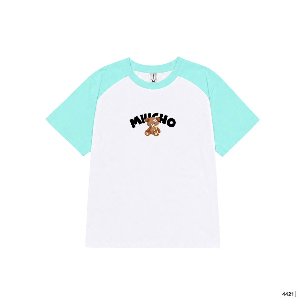 Áo babytee form ôm phối tay mix màu gấu Miucho 4421_thumbnail_0