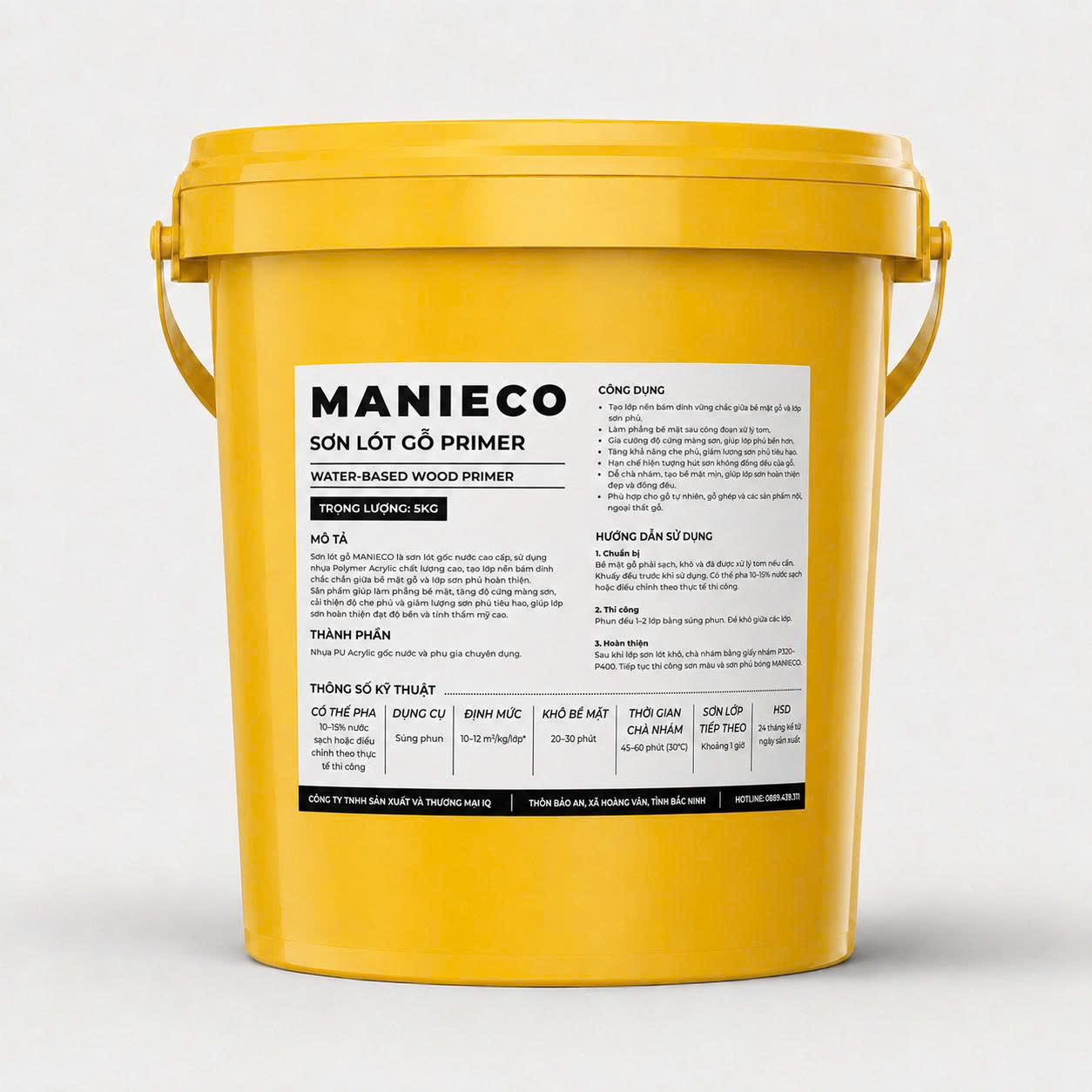 Sơn lót gỗ primer Manieco