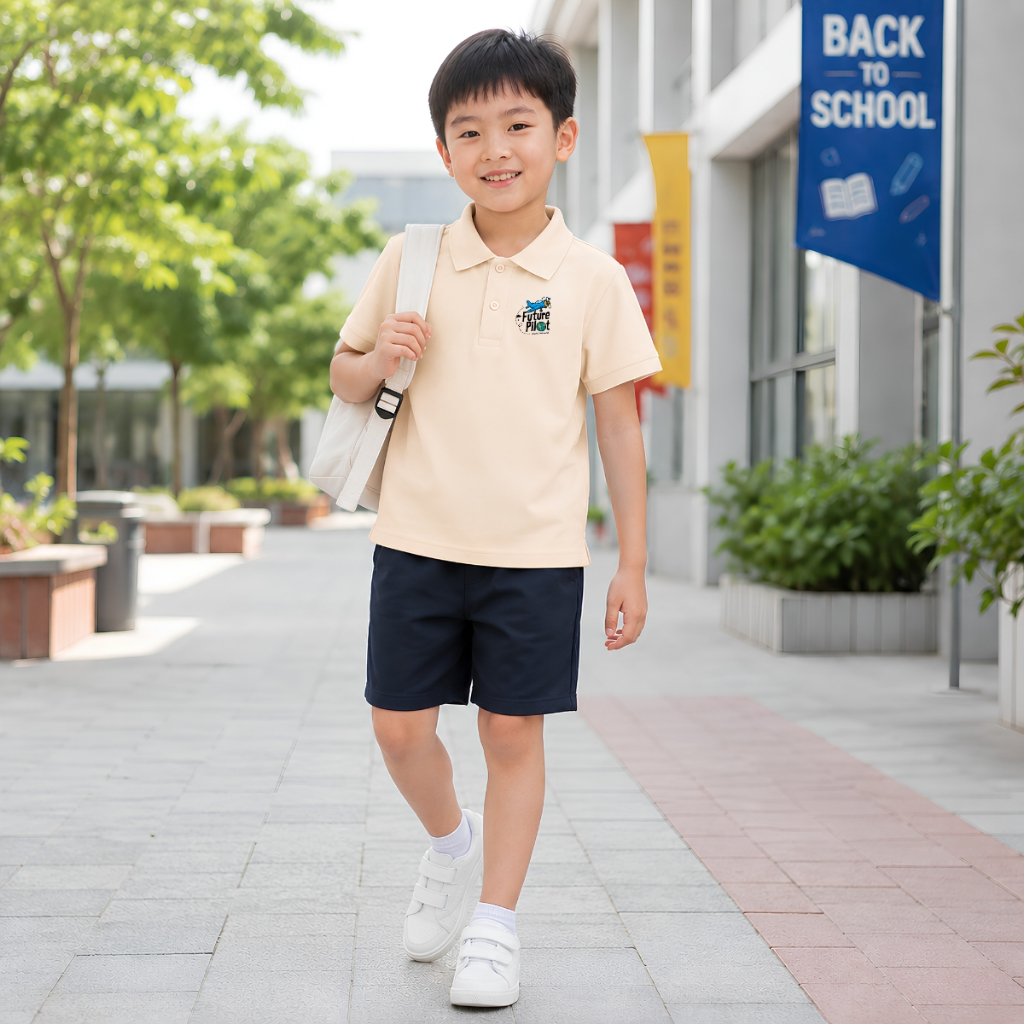 Áo polo bé trai hình máy bay - Loza Kids PL3650 PL3650