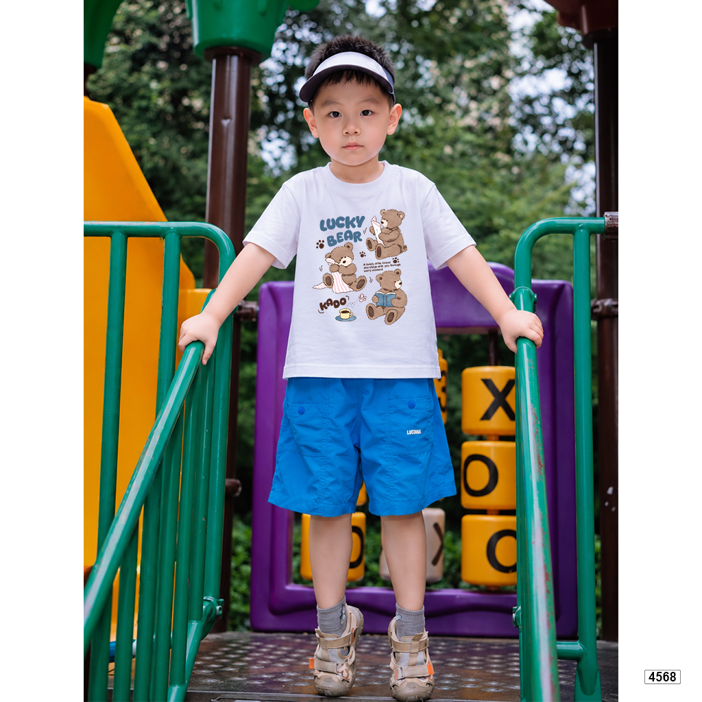 Áo thun bé gái form rộng mèo đáng yêu Kado 4568_thumbnail_4