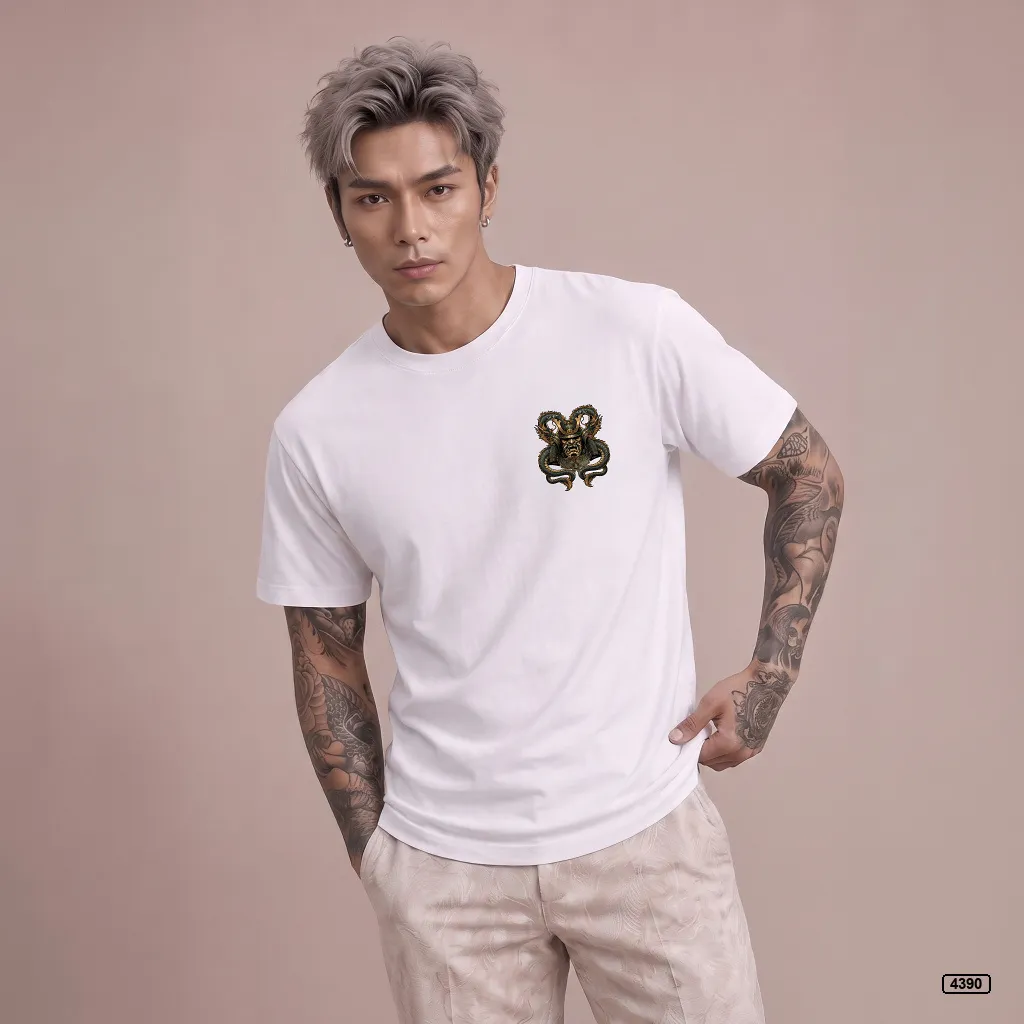 Áo thun nam samurai serpent form rộng TeePrint 4390_thumbnail_7