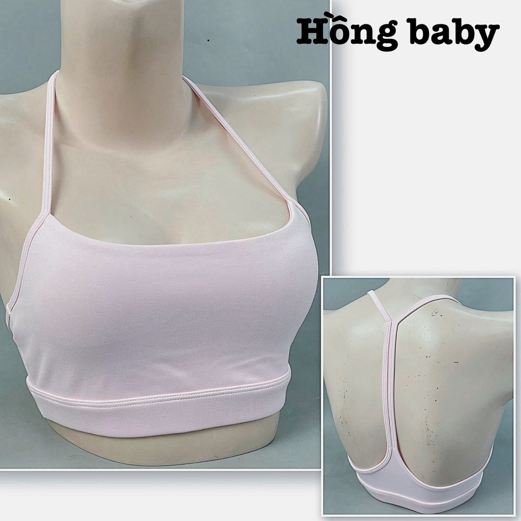 Yumii Sportswear Áo Lót Thể Thao Tập Gym Tập Yoga Nữ Áo Bra Hai Dây Chữ T Không Gọng Mềm Mịn Vải Co Dãn Sẵn Mút_thumbnail_6