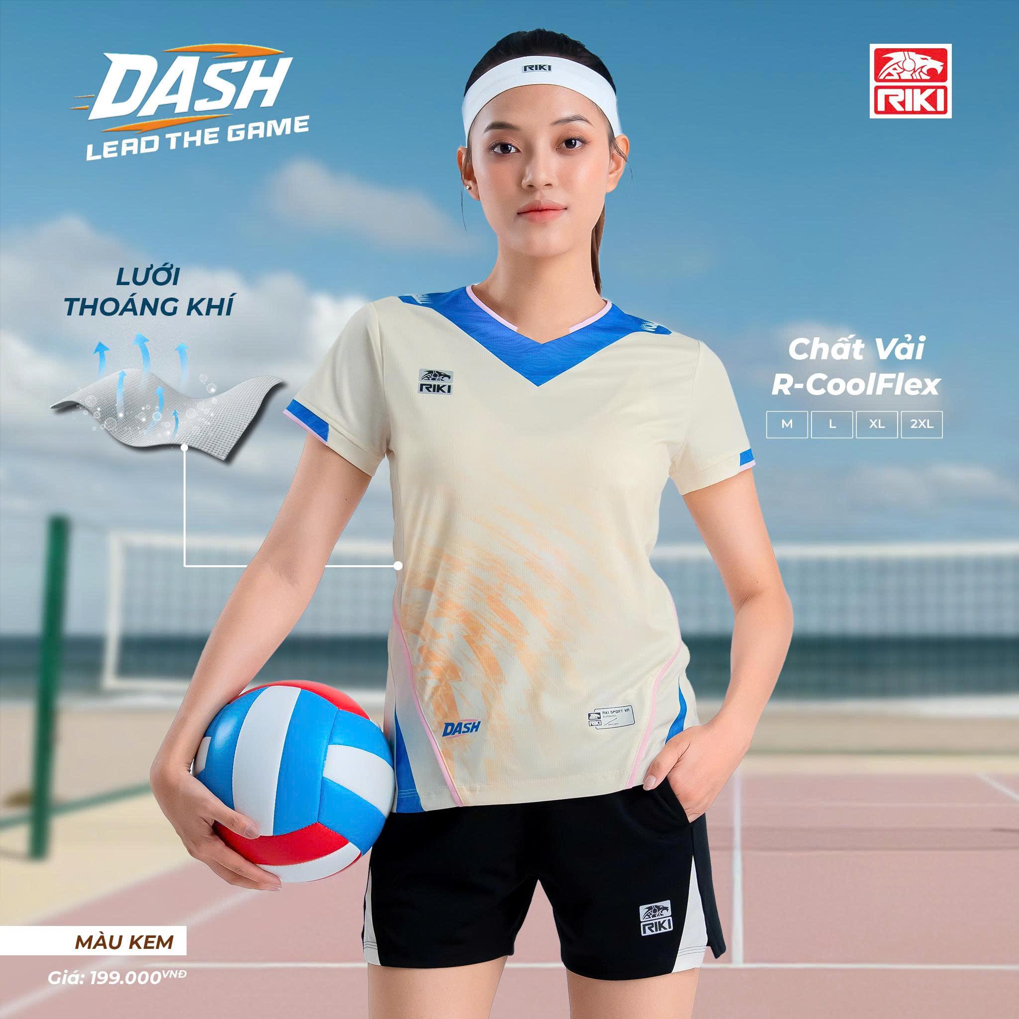 Quần Áo Bóng Chuyền Có Túi Riki DASH Thun Mè R-Coolflex Thoáng Khí Thể Thao Đương Đại_thumbnail_4
