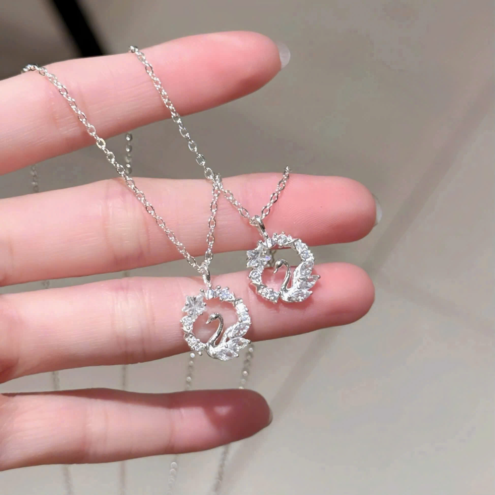 Dây chuyền nữ bạc S990 xinh xắn NSDC04 nhiều mẫu_thumbnail_2