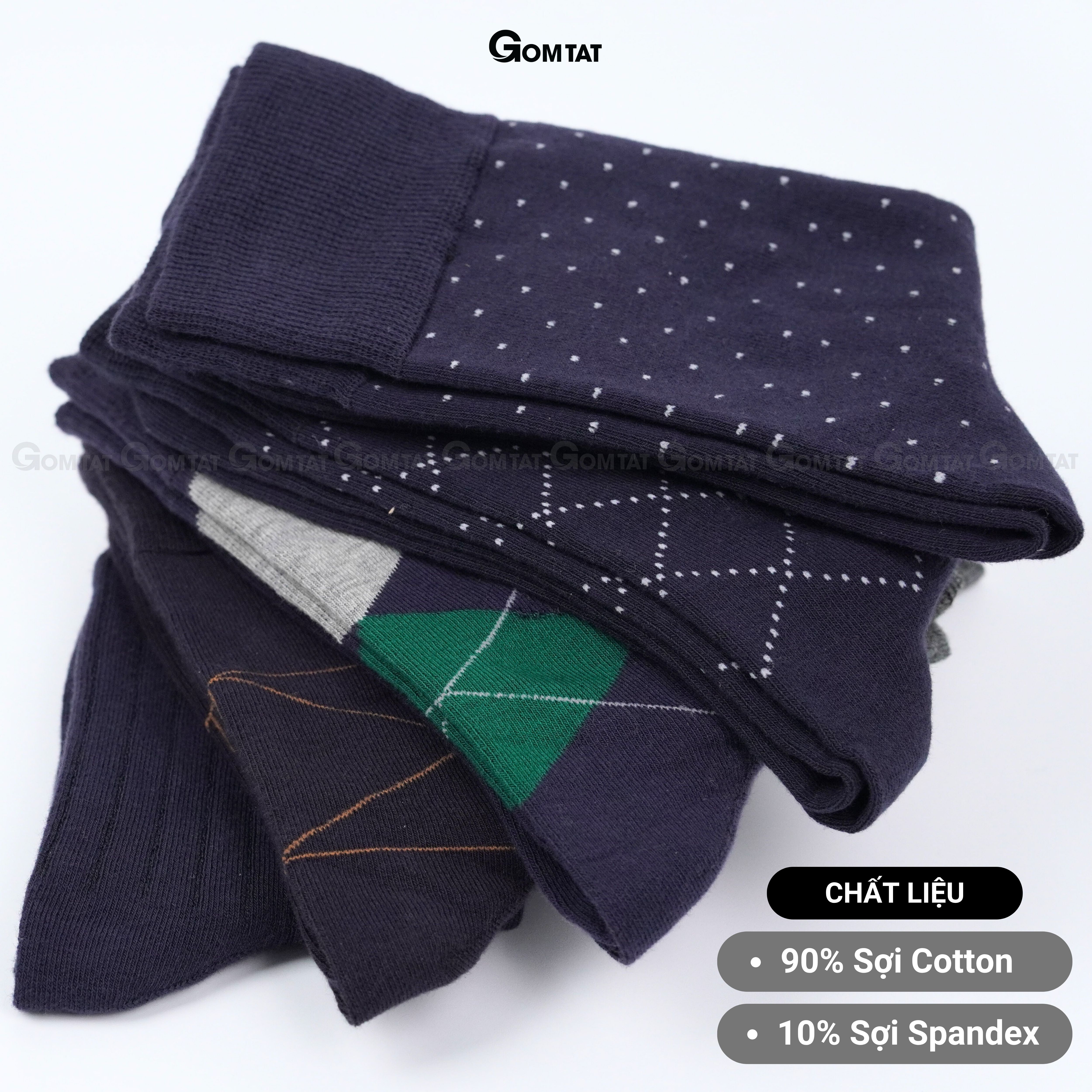 Combo tất giày tây họa tiết LUX-MIX-CB_thumbnail_73