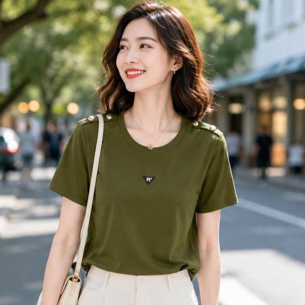 Áo Thun lẻ 353 Cổ Tròn Sọc mới mimi Free Size 45-75kg Co Giãn 4 Chiều Tôn Dáng Mềm Mịn Thoáng Mát Dễ Phối Phong Cách Borip Quảng Châu Chất Liệu Cao Cấp_thumbnail_4