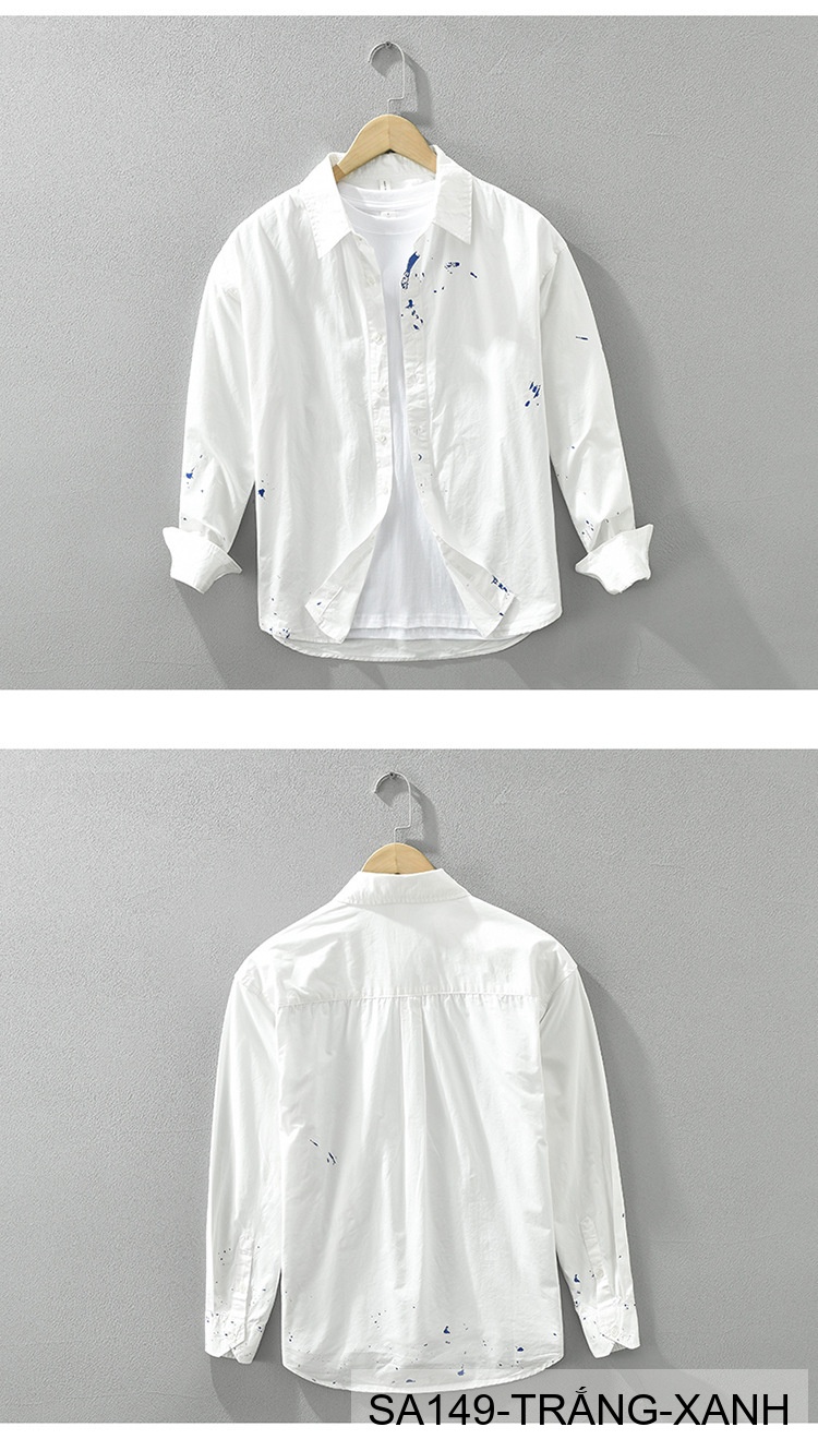 SA149 - Áo sơ mi nam dài tay phong cách Nhật Bản, chất cotton 100%, họa tiết sơn mài trẻ trung, form regular_thumbnail_8