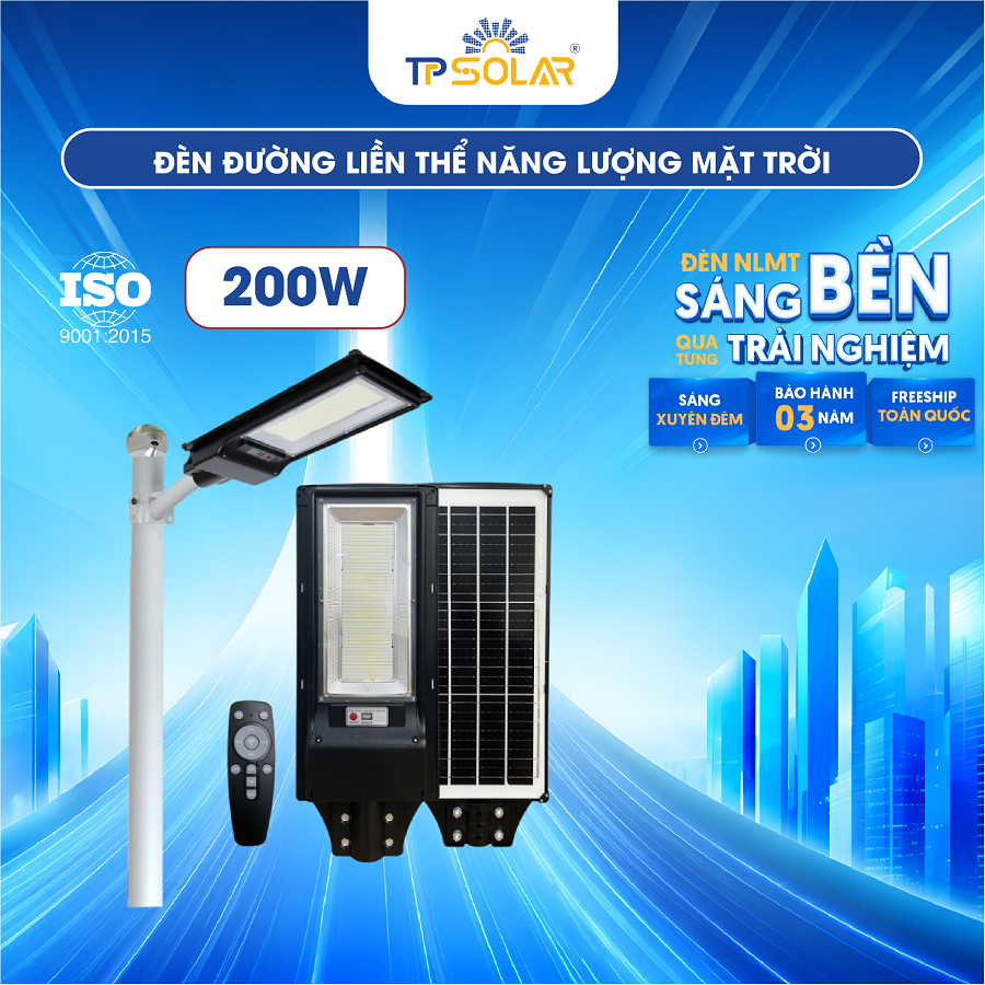 Đèn đường liền thể năng lượng mặt trời TP SOLAR LT01