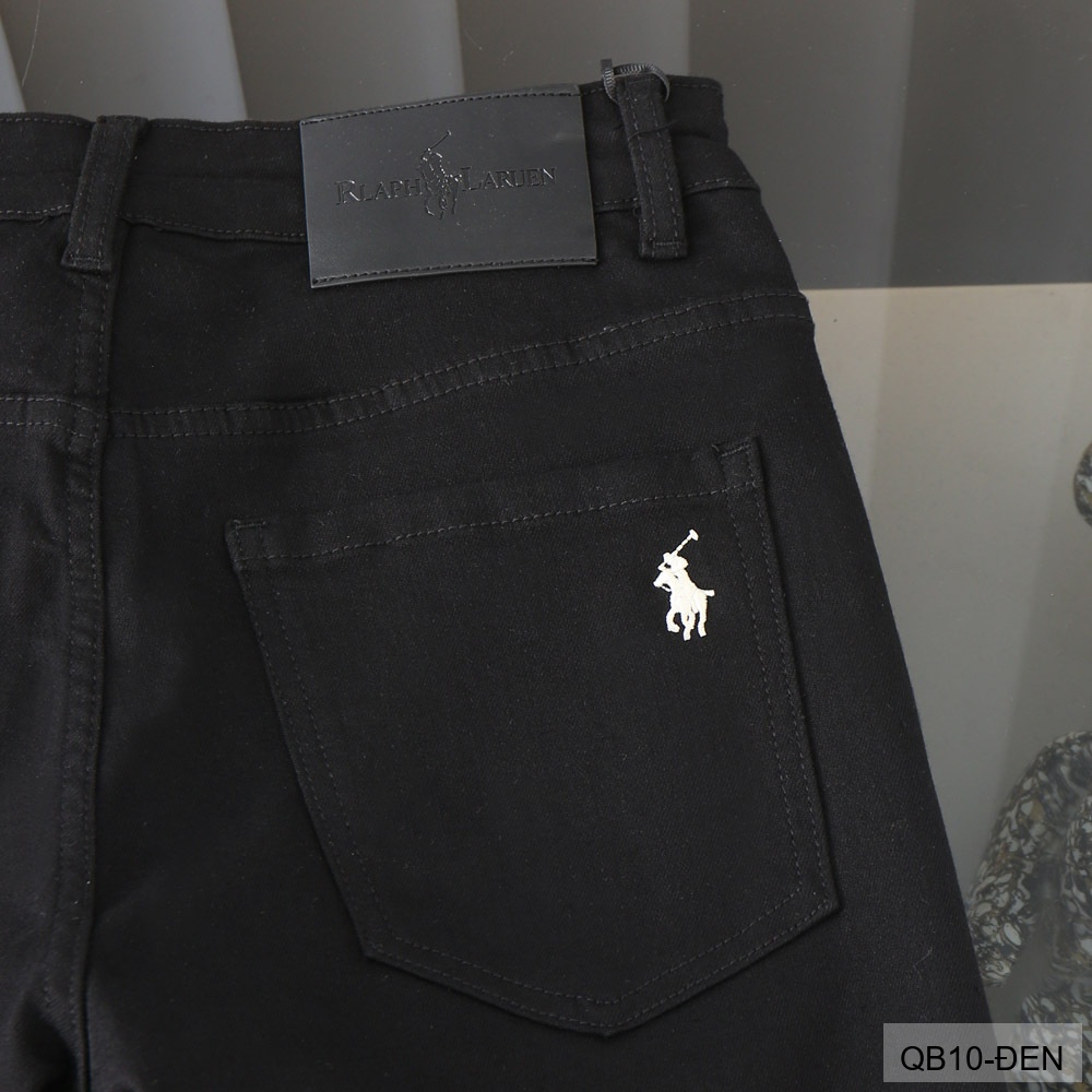 QB10 - Quần jeans nam ống nhỏ co giãn, màu trắng đen, phong cách basic mùa thu_thumbnail_13