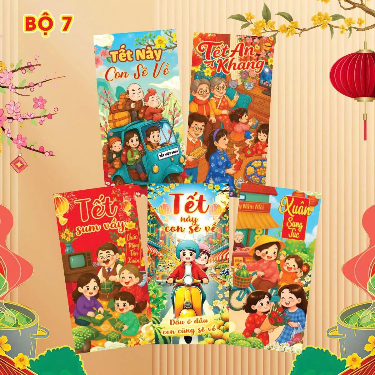 Bao lì ẋì xếp 2 ngăn, 6 ngăn, 10 ngăn độc đáo xuân Bính Ngọ Tết 2026 giấy đỏ cao cấp_thumbnail_18