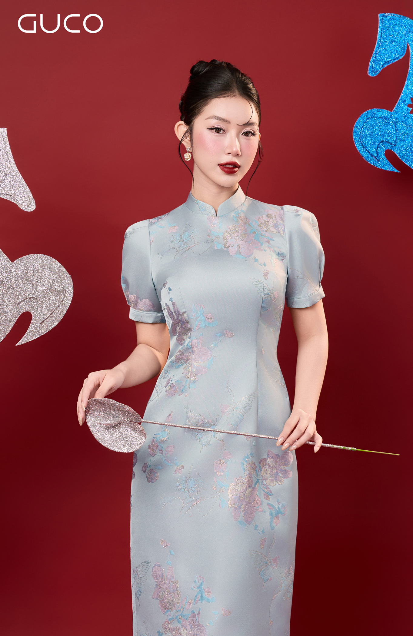 ĐẦM A GẤM  HOA CỔ TÀU - HOA XANH_thumbnail_1