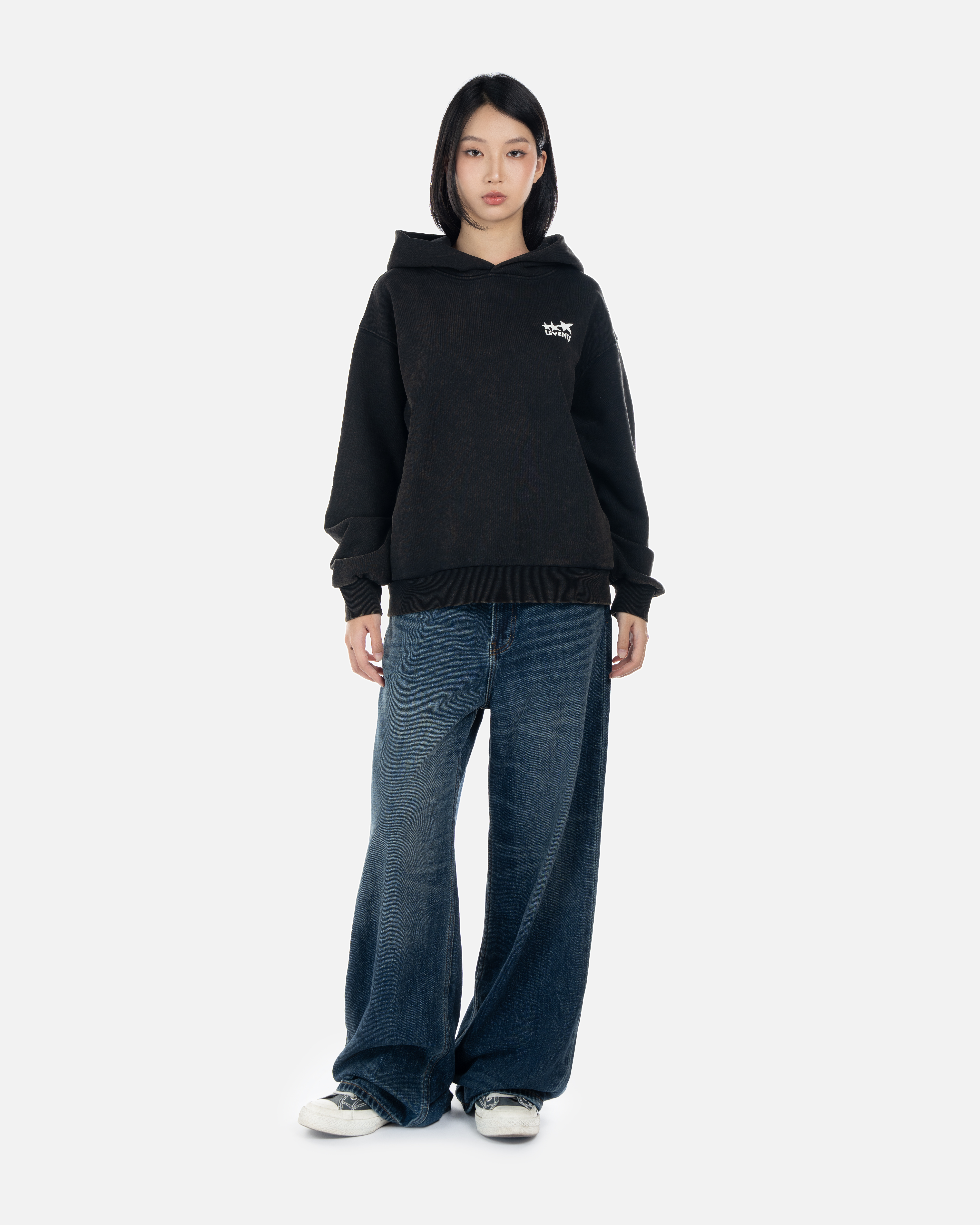 Levents® Triple Star Semi-Oversized Hoodie Zip