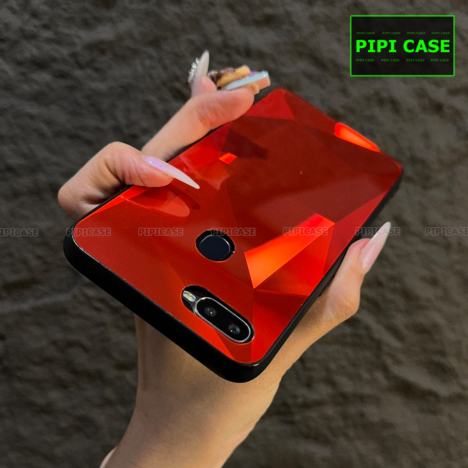 Ốp Lưng Oppo F9 - Kim Cương 6D - Đỏ_thumbnail_2