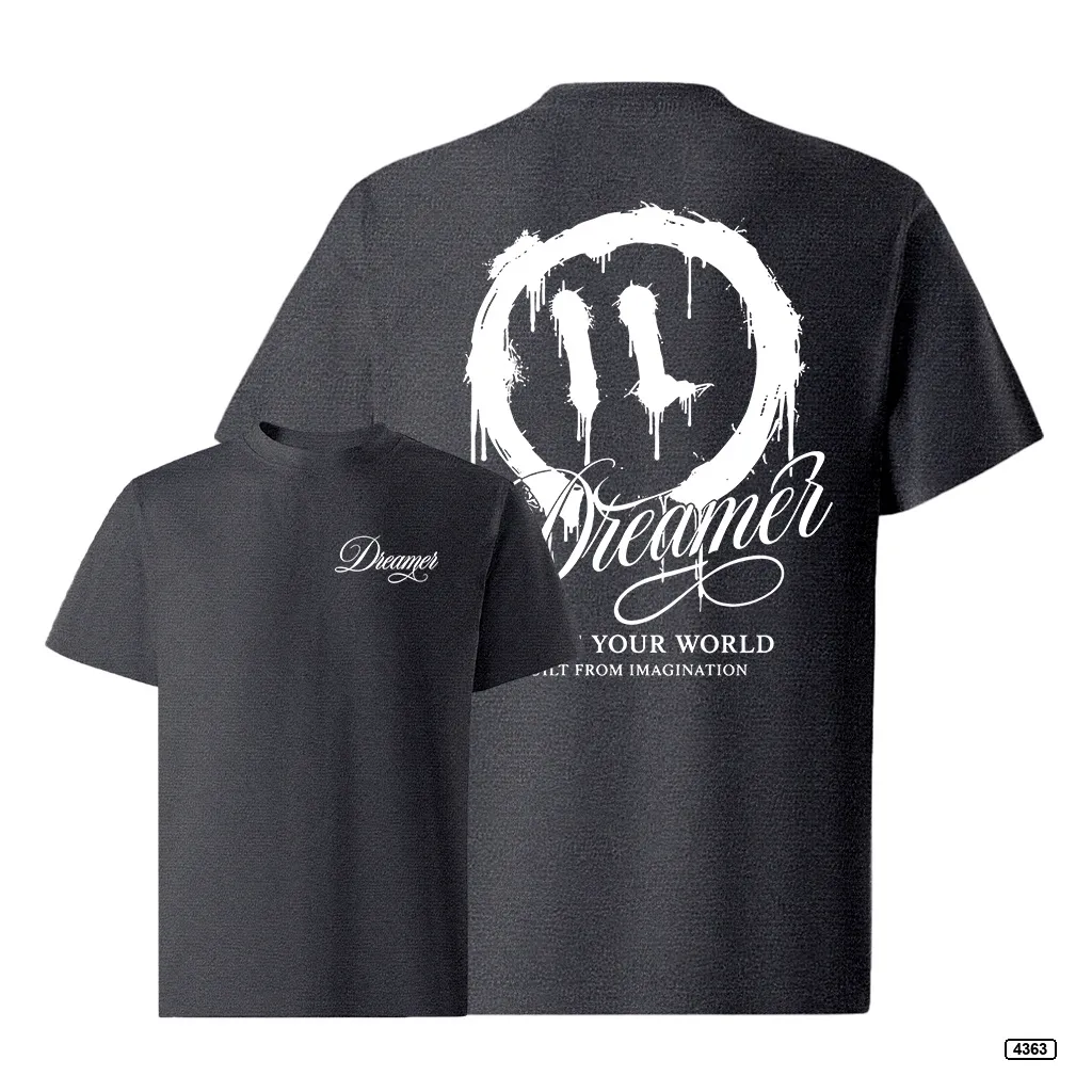 Áo thun nam form rộng Dreamer Slogan TeePrint 4363_thumbnail_1