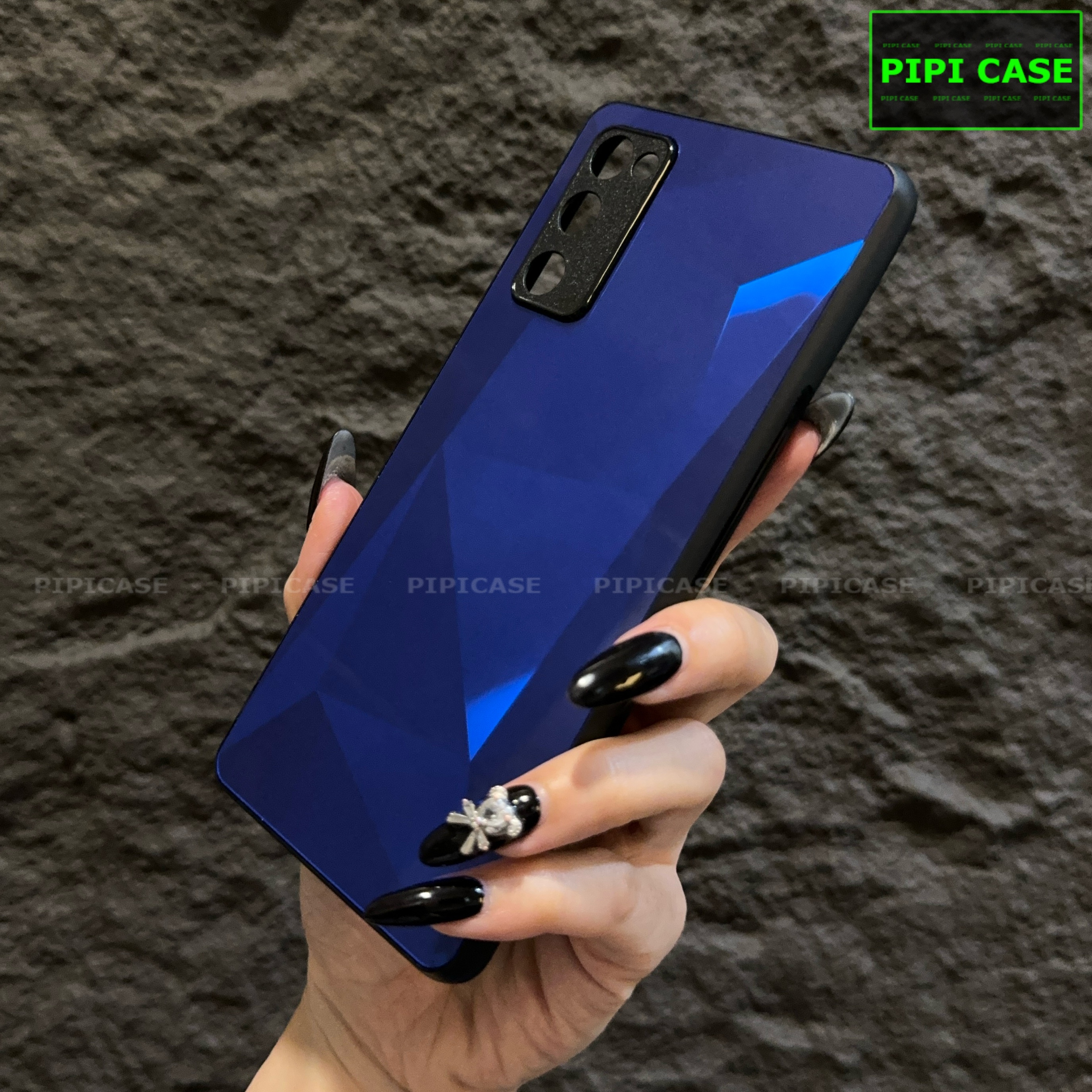 Ốp Lưng Samsung S20 FE 5G - Kim Cương 6D - Xanh Dương_thumbnail_2