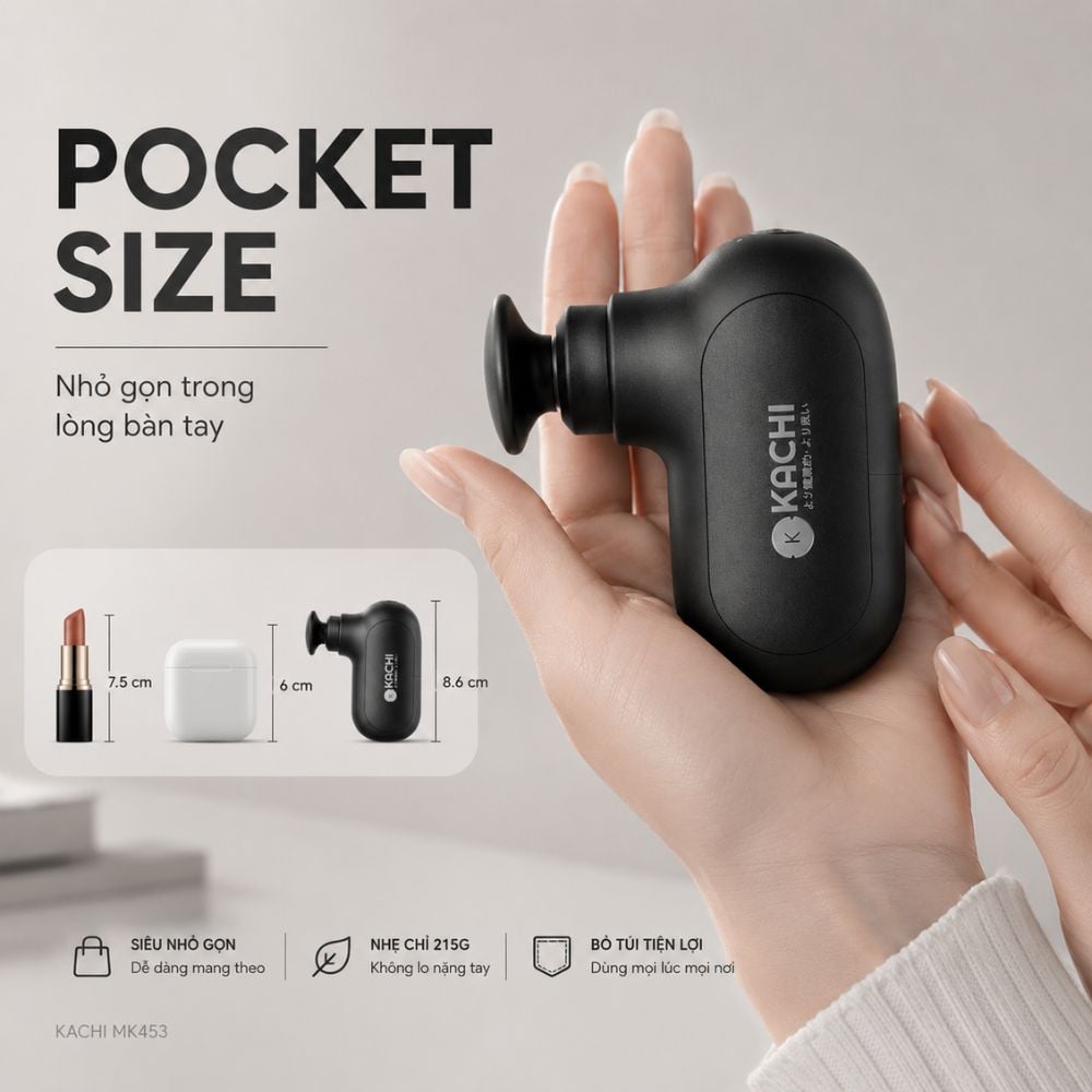 Máy massage cầm tay dạng súng KACHI MK453