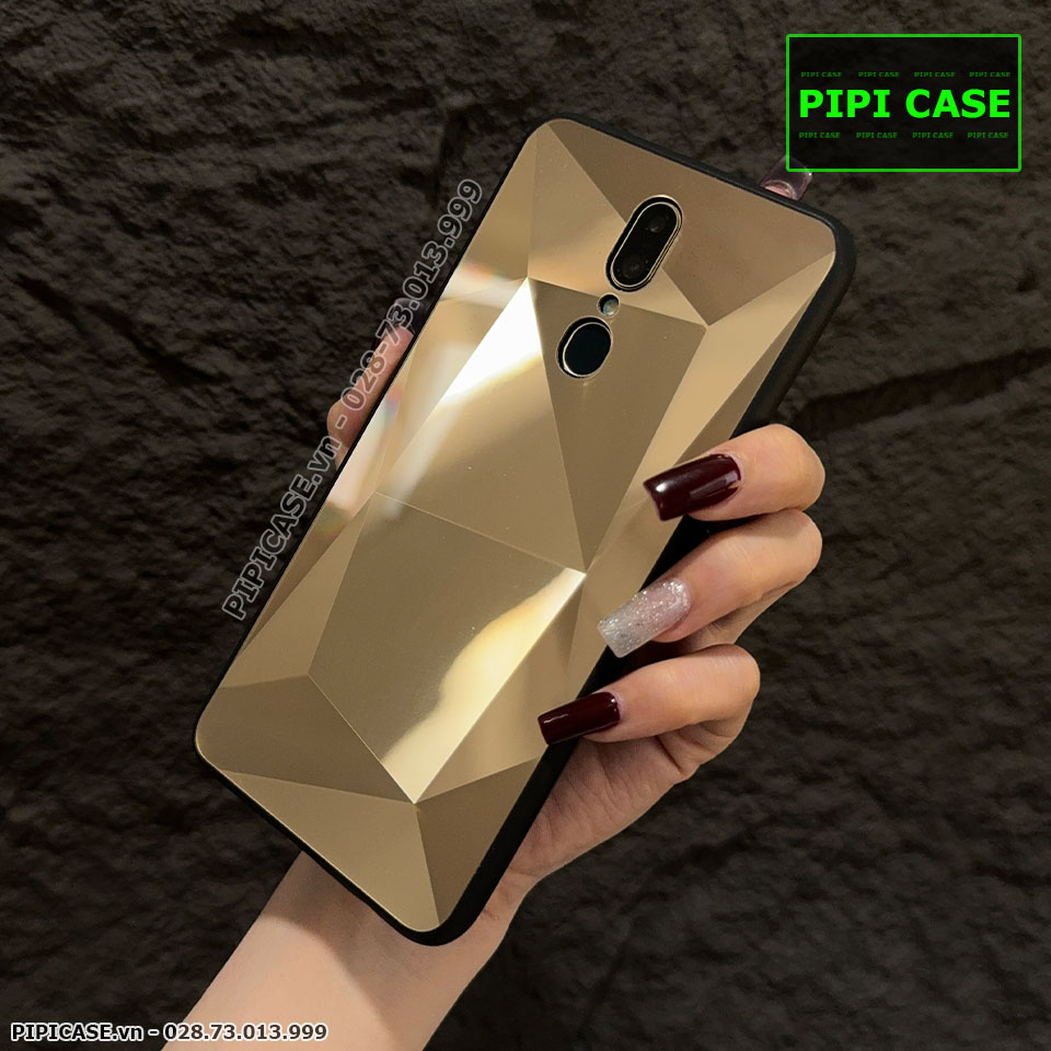 Ốp Lưng Oppo F11 Pro - Kim Cương 6D - Vàng_thumbnail_1