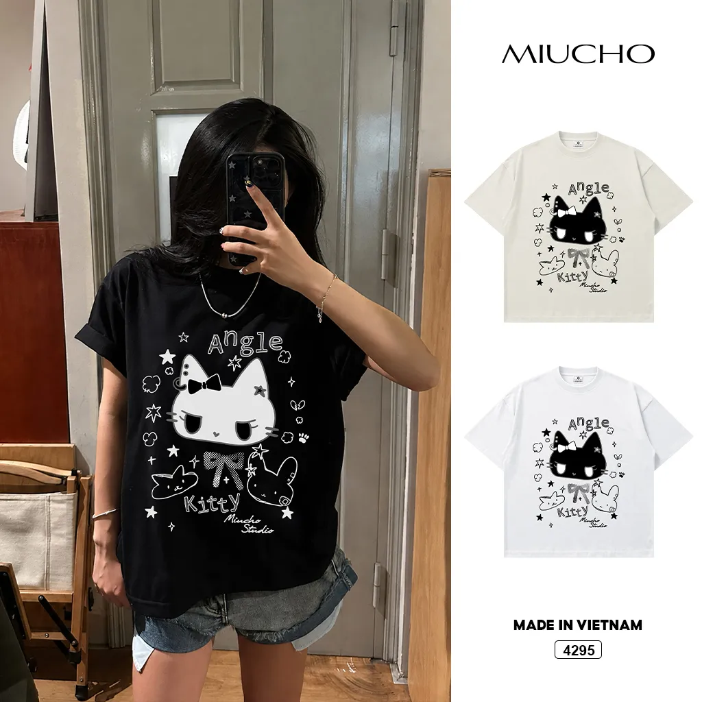 Áo thun form boxy Miucho 4295