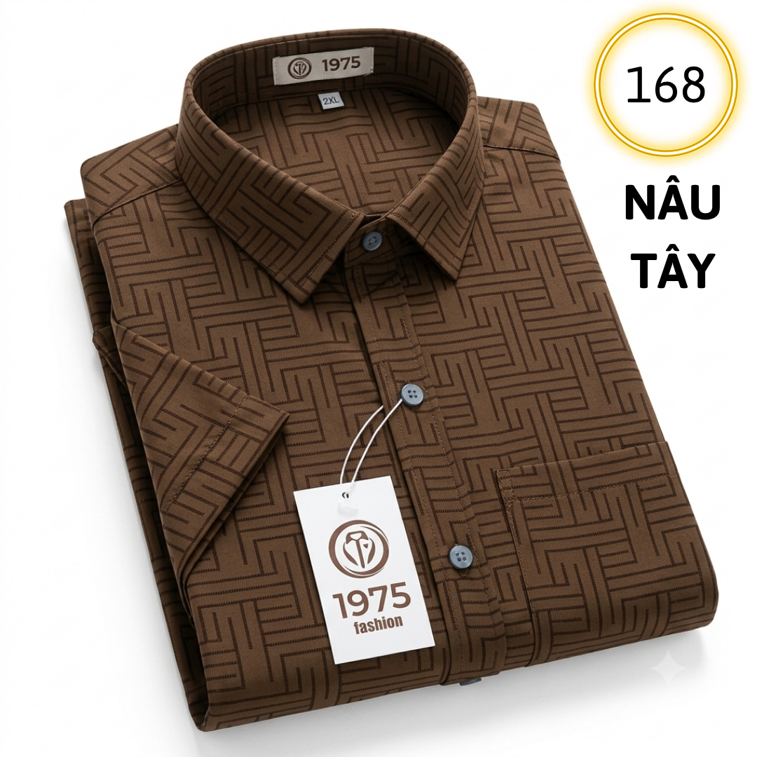 Áo sơ mi 168N - ĐAN NÂU TÂY