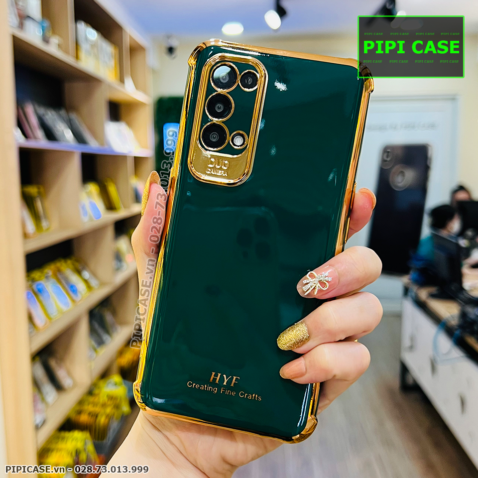 Ốp Lưng Oppo Reno 5 - Luxury - Xanh Lá